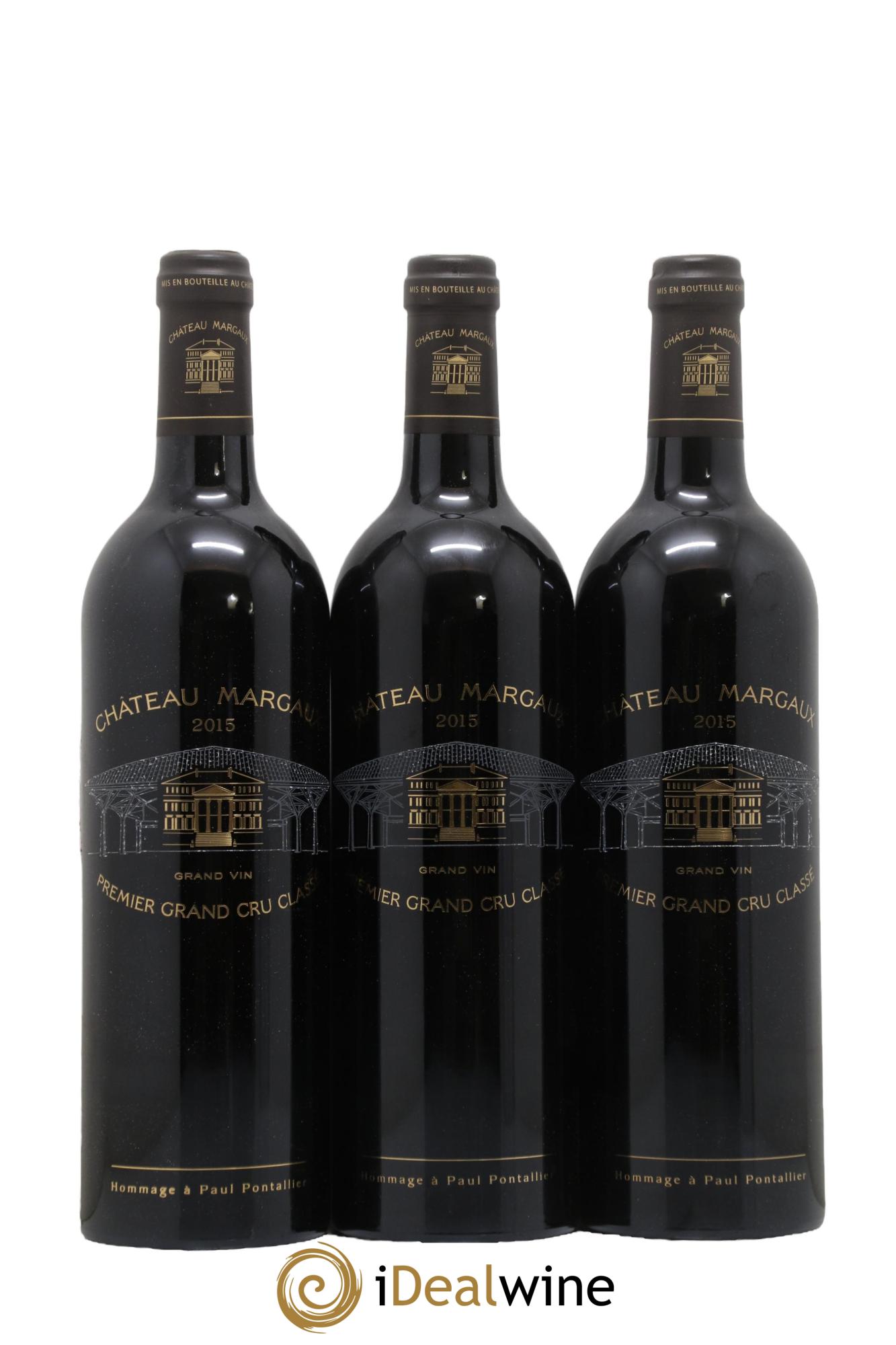 Château Margaux 1er Grand Cru Classé 2015 - Posten von 3 Flaschen - 0