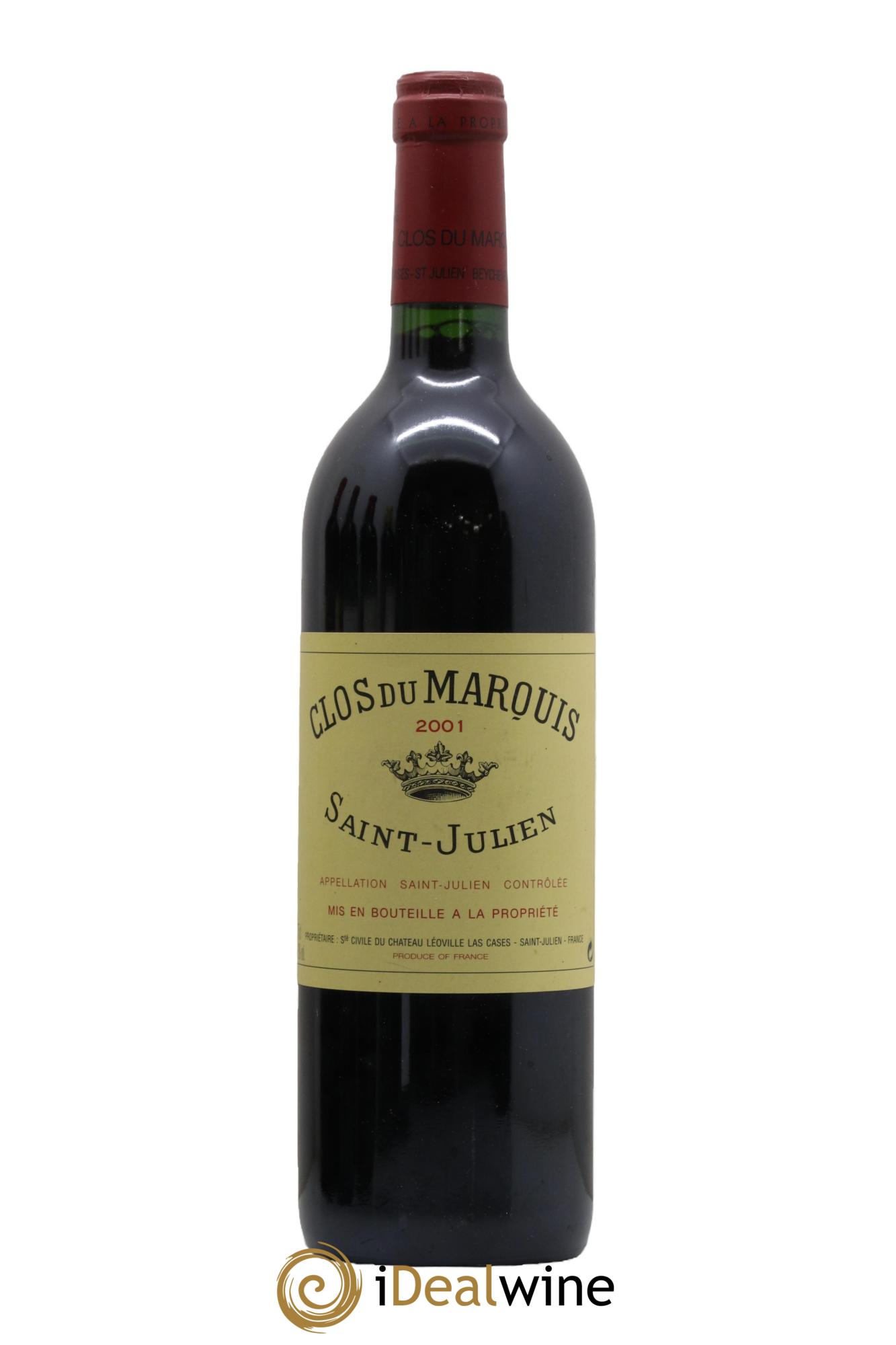 Clos du Marquis 2001 - Lot de 1 bouteille - 0