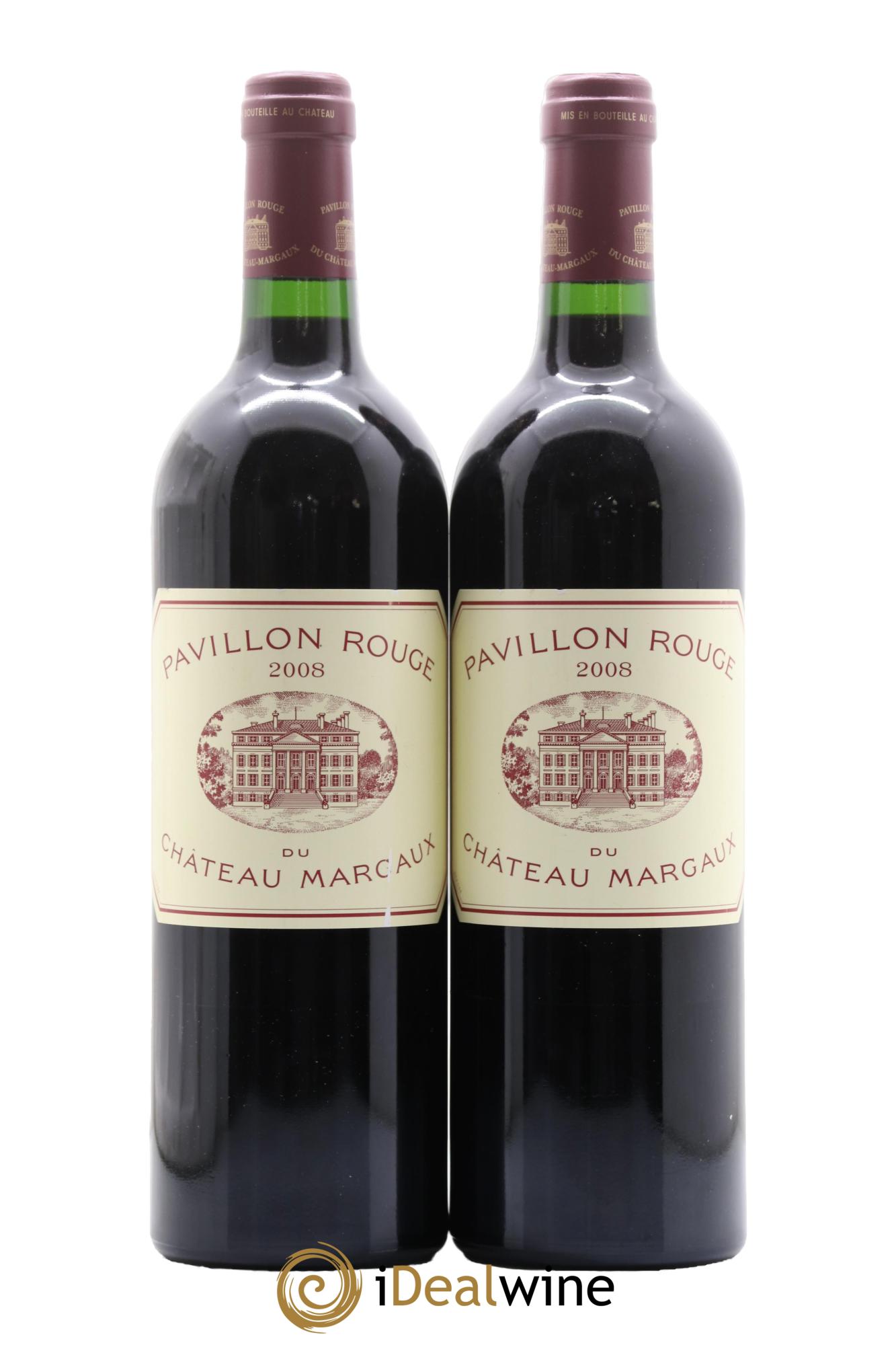 Pavillon Rouge du Château Margaux Second Vin  2008 - Lot de 2 bouteilles - 0