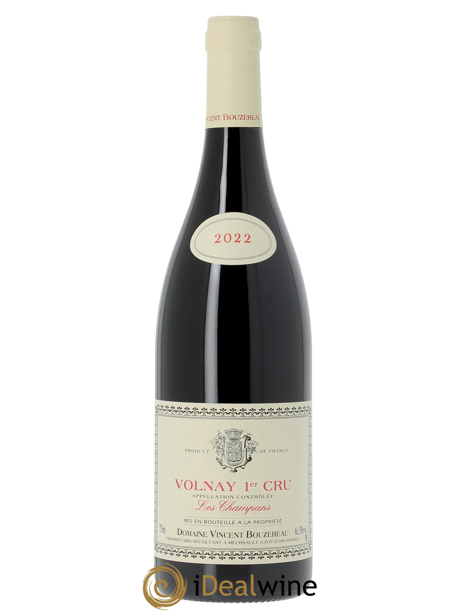 Volnay 1er Cru Champans Vincent Bouzereau (Domaine)  2022 - Lot de 1 bouteille - 0