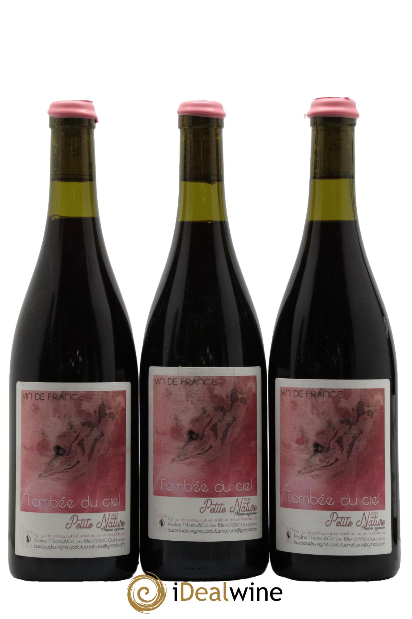 Vin de France Gamay Tombée du Ciel Petite Nature 2022 - Lotto di 3 bottiglie - 0