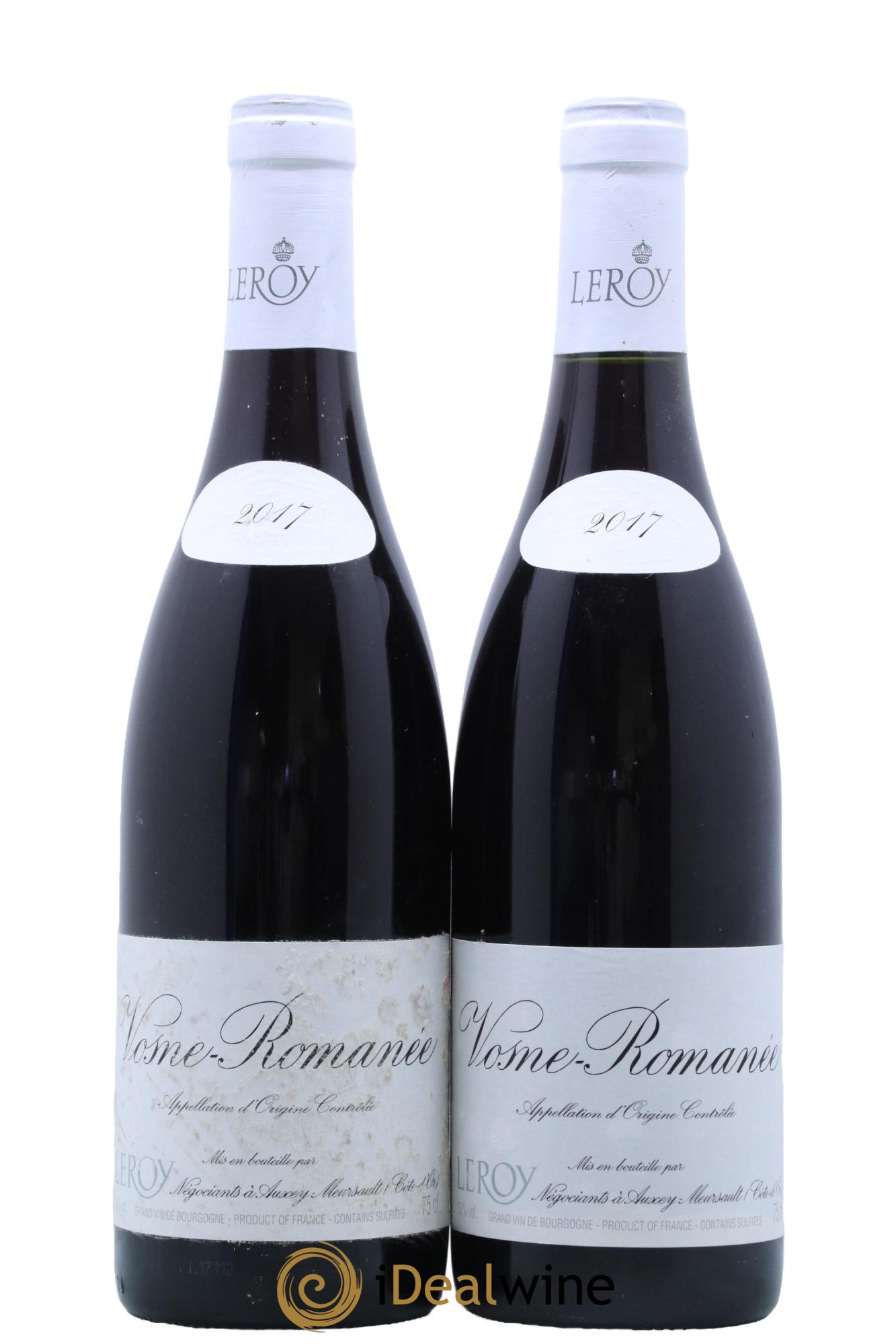 Vosne-Romanée Leroy SA  2017 - Lotto di 2 bottiglie - 0