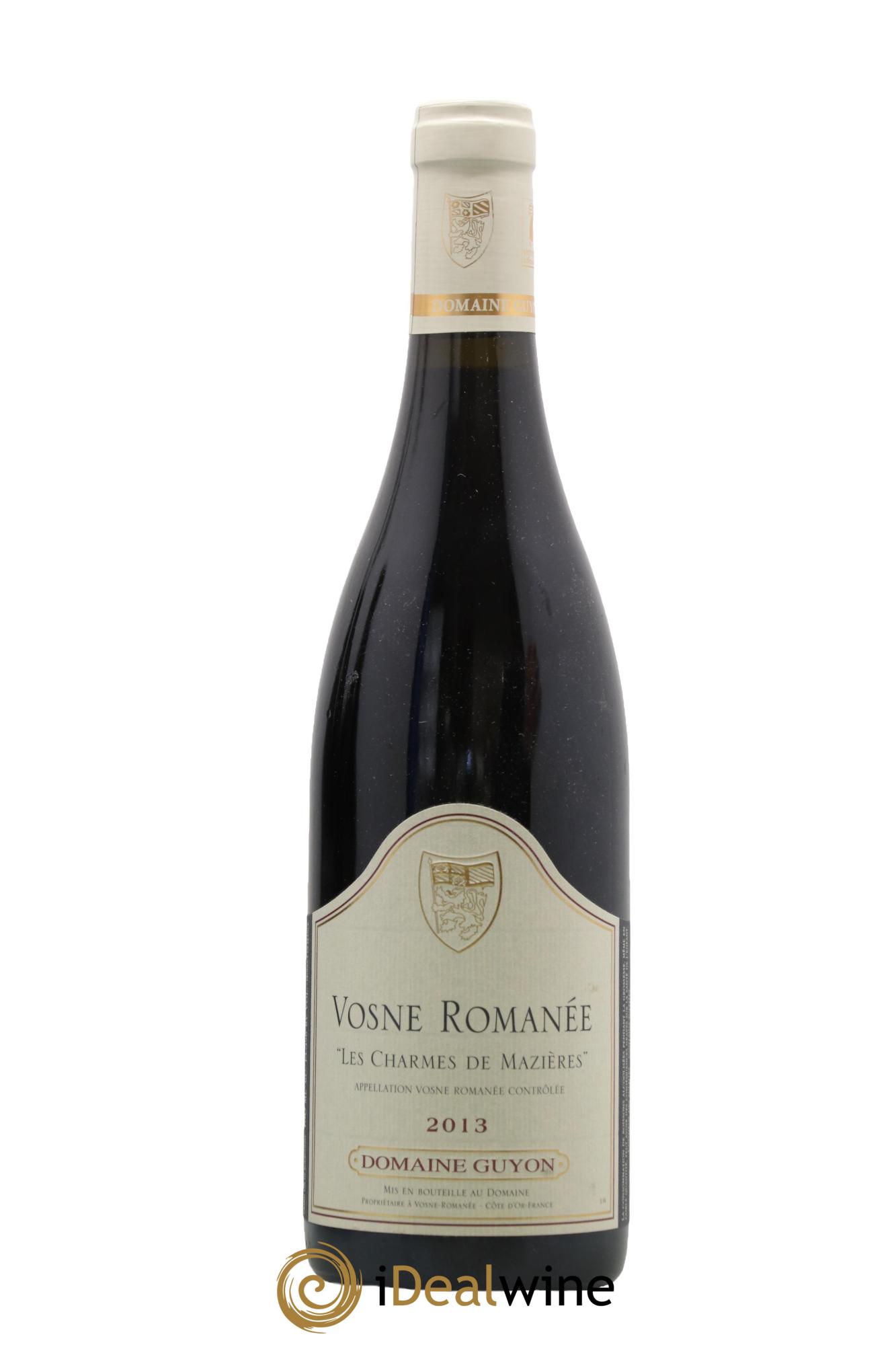 Vosne-Romanée Les Charmes de Mazières Guyon (Domaine) 2013 - Posten von 1 Flasche - 0