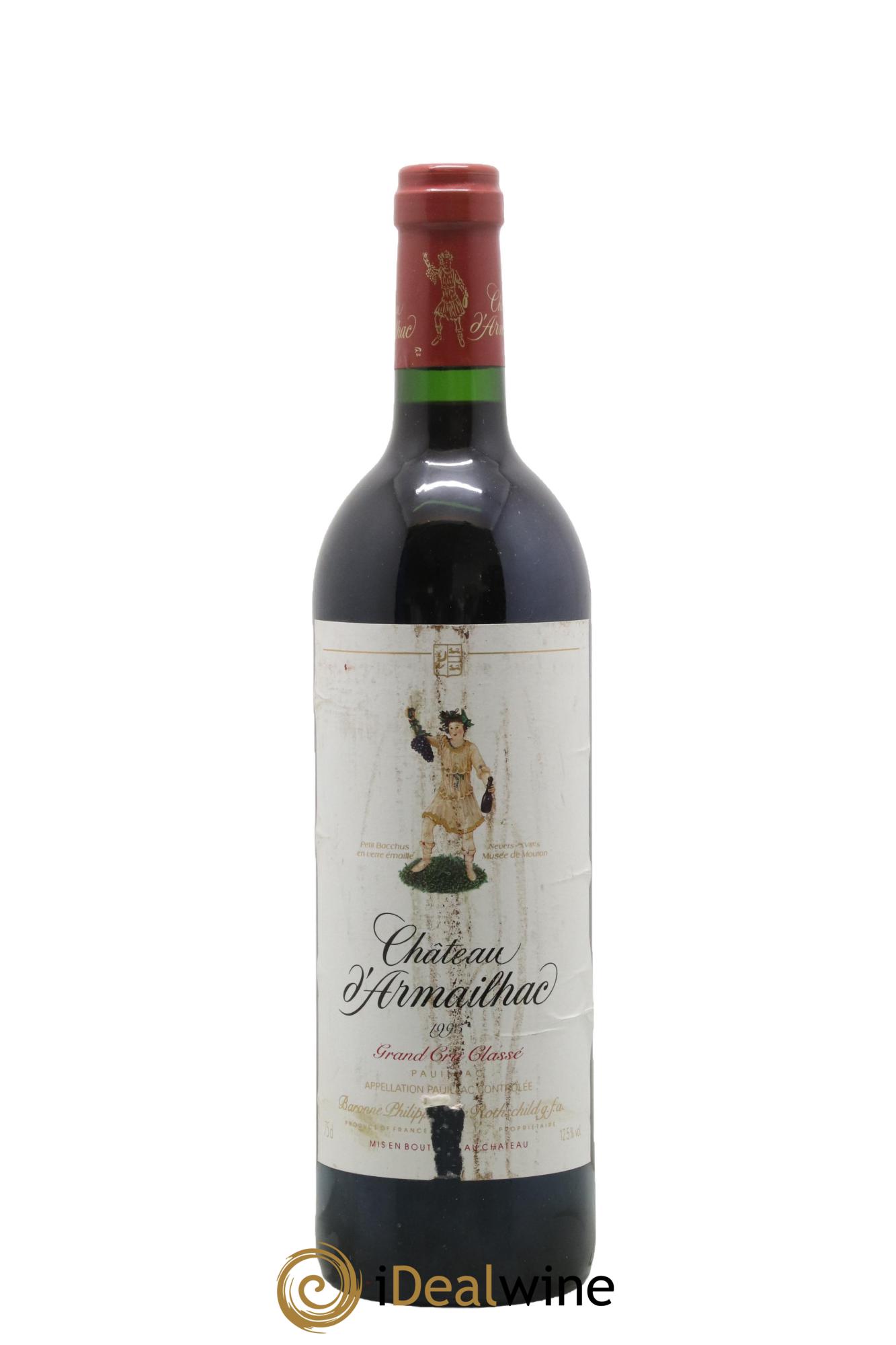 Château d' Armailhac - Mouton Baron(ne) Philippe 5ème Grand Cru Classé 1995 - Lotto di 1 bottiglia - 0