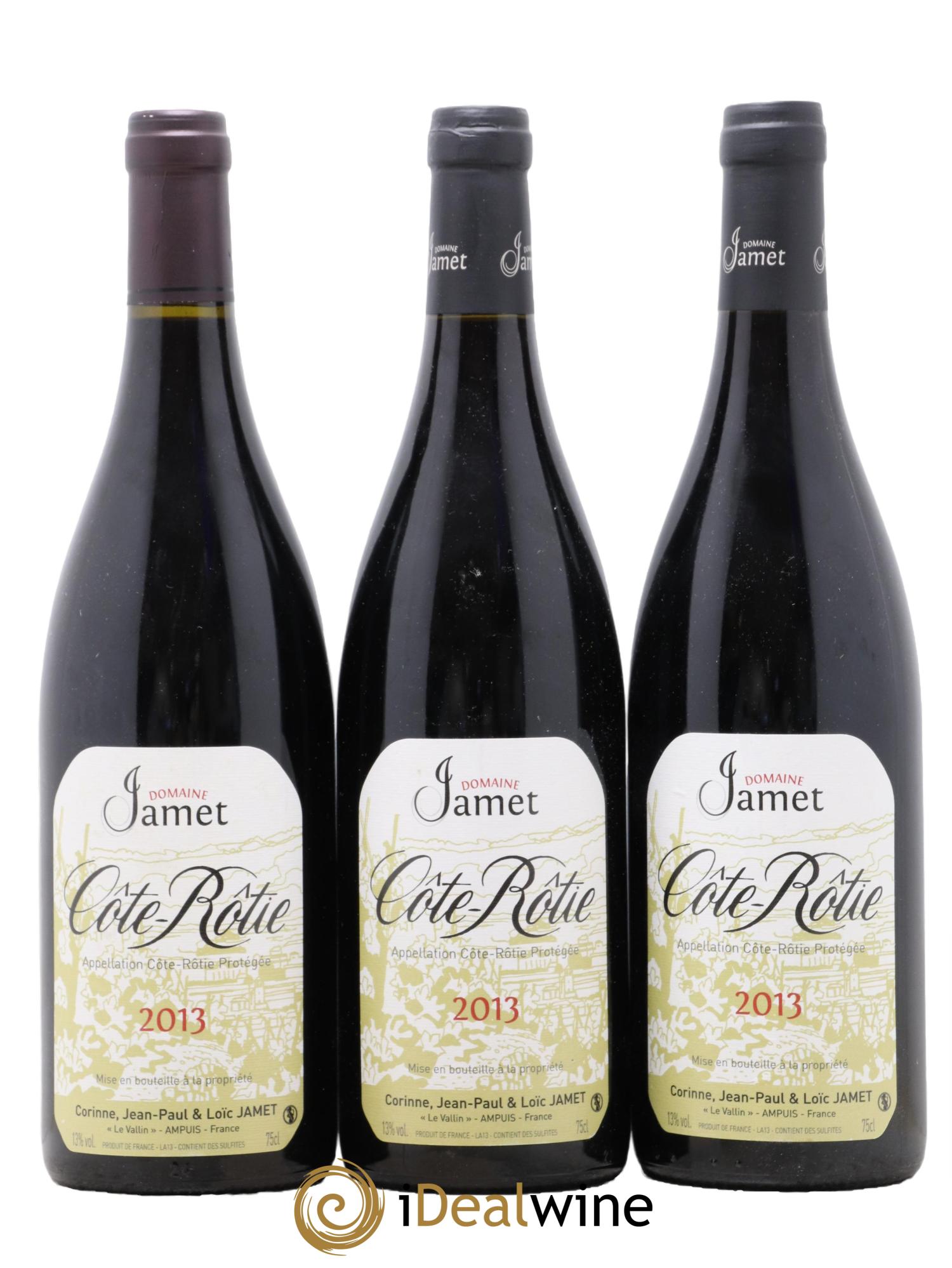 Côte-Rôtie Jamet (Domaine) 2013 - Lot of 3 bottles - 0