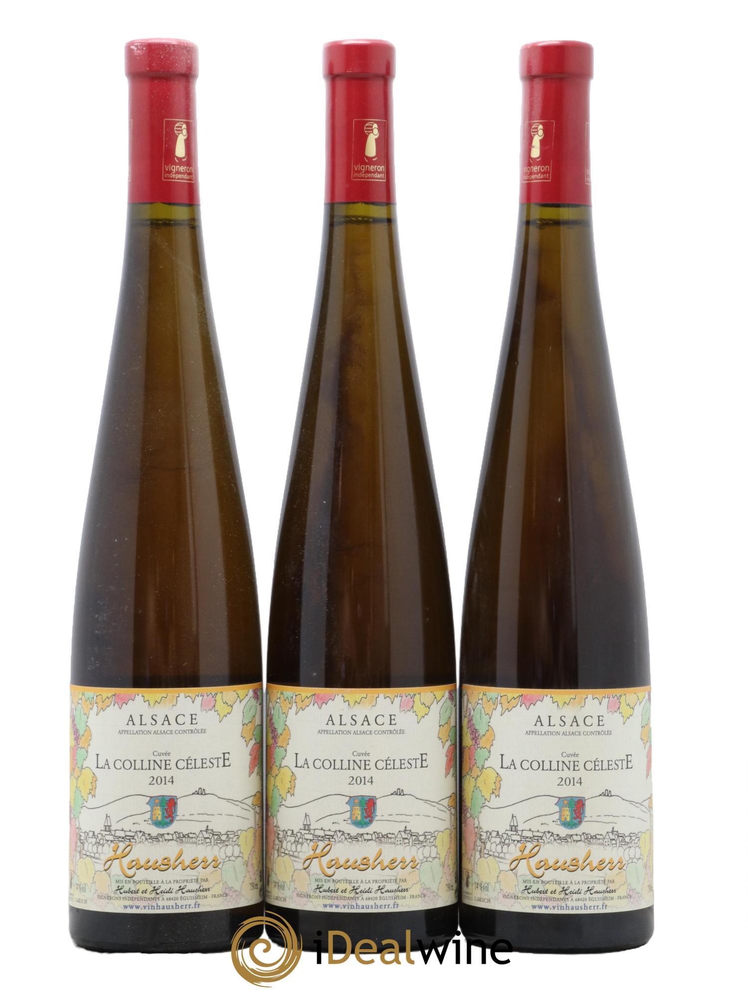 Alsace La Colline Celeste Hubert Et Heidi Hausherr 2014 - Posten von 3 Flaschen - 0