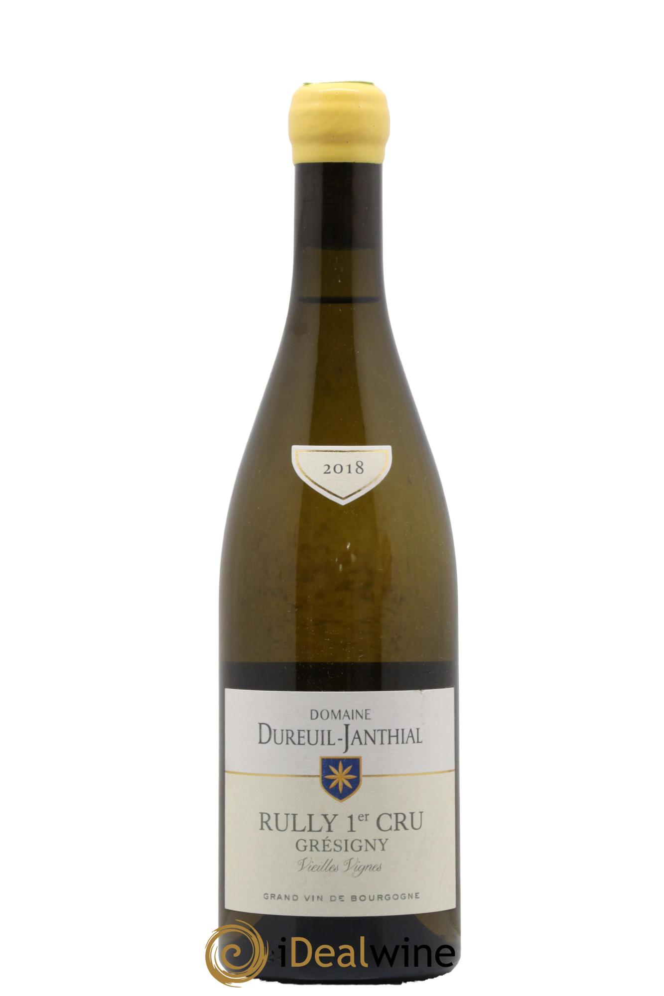 Rully 1er Cru Grésigny Vieilles Vignes Vincent Dureuil-Janthial 2018 - Lot de 1 bouteille - 0