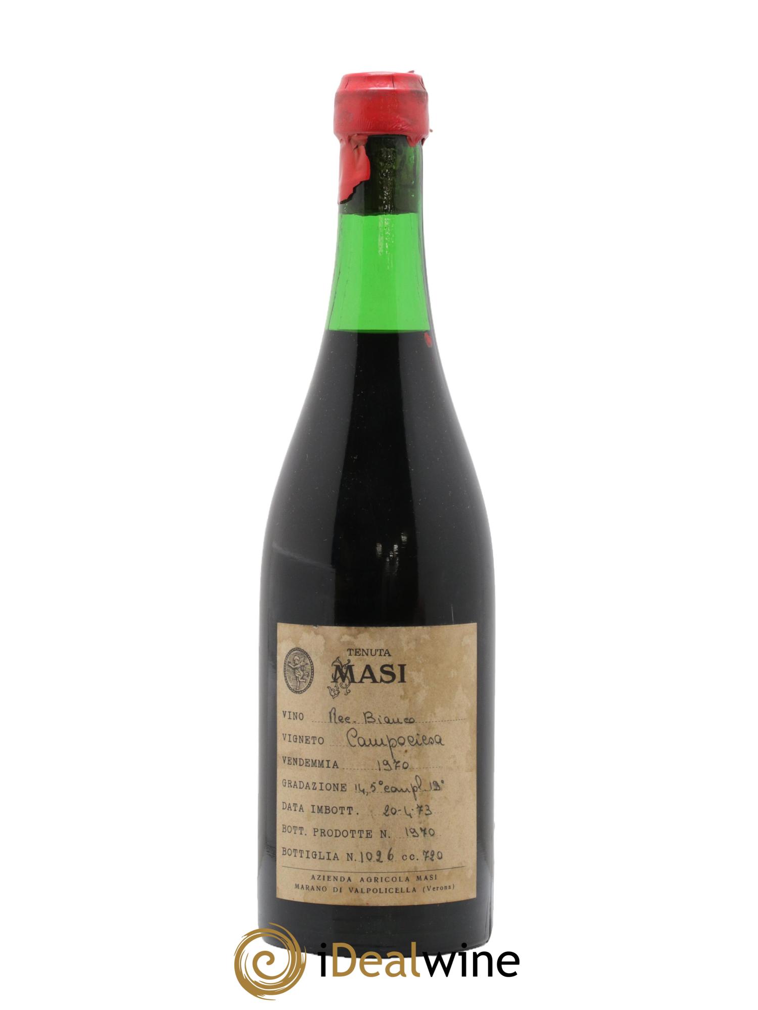 Vénétie Recioto della Valpolicella Classico Campociesa Masi 1970 - Lot de 1 bouteille - 0