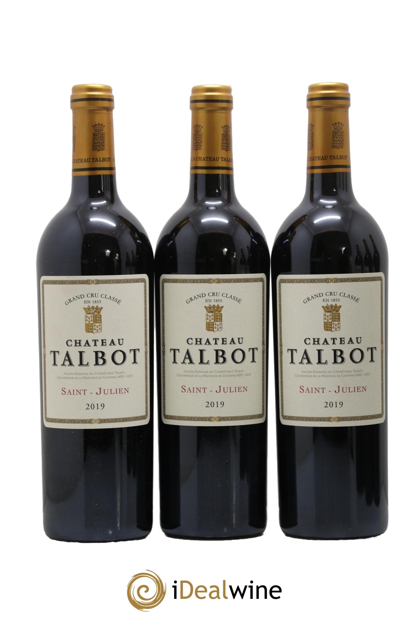 Château Talbot 4ème Grand Cru Classé 2019 - Lot de 6 bouteilles - 1