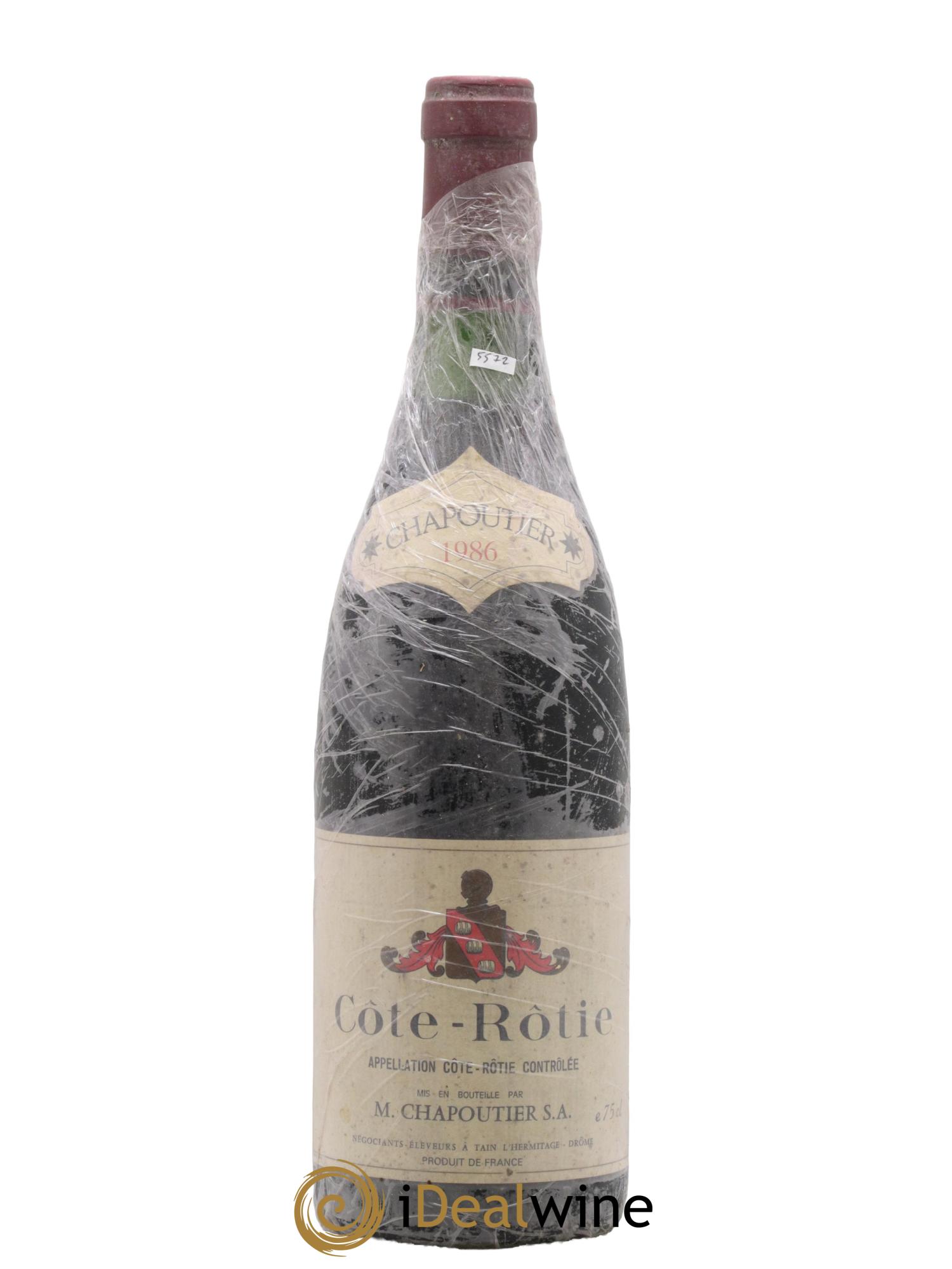 Côte-Rôtie Chapoutier 1986 - Lotto di 1 bottiglia - 0