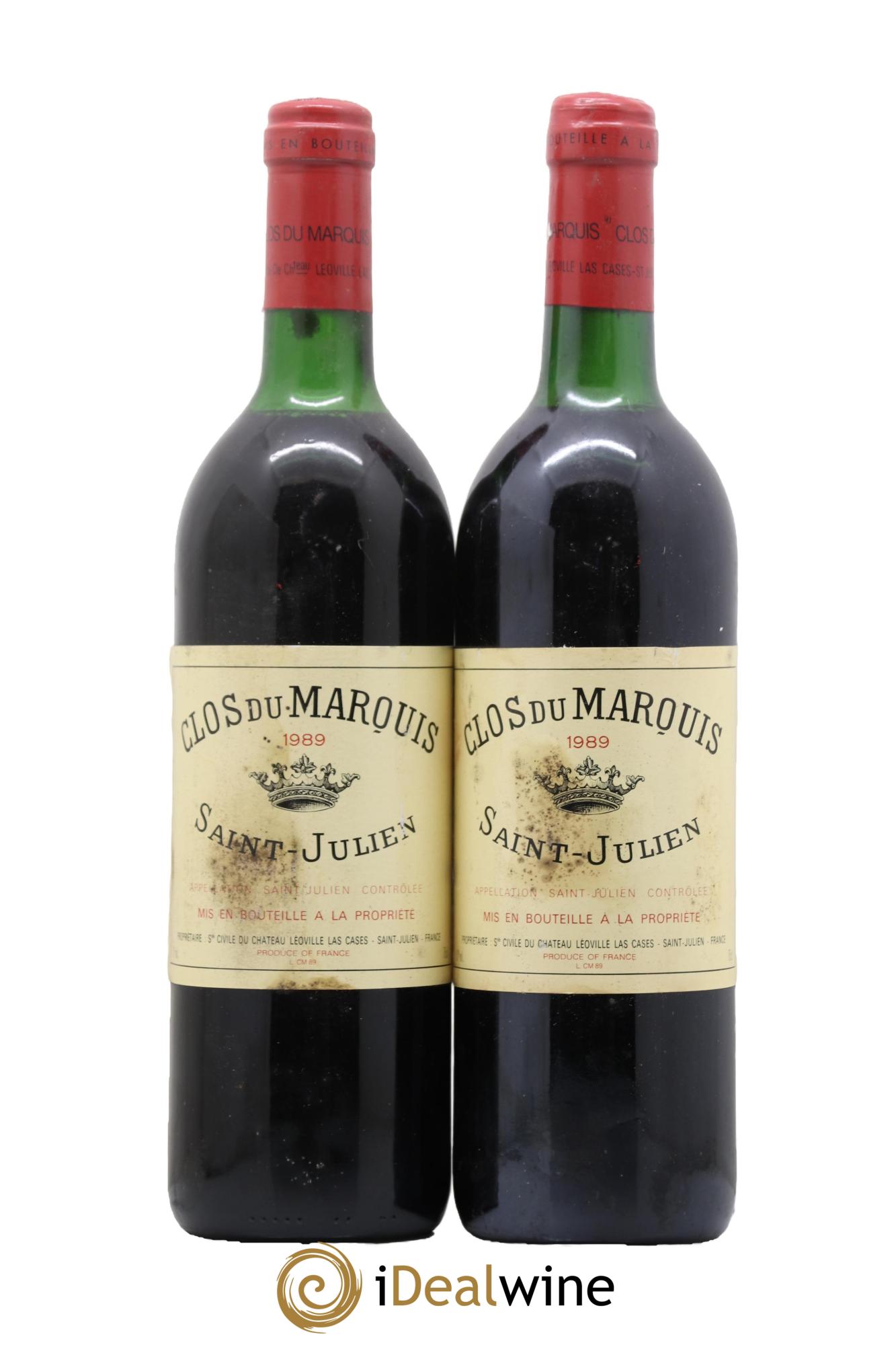 Clos du Marquis 1989 - Lot de 2 bouteilles - 0