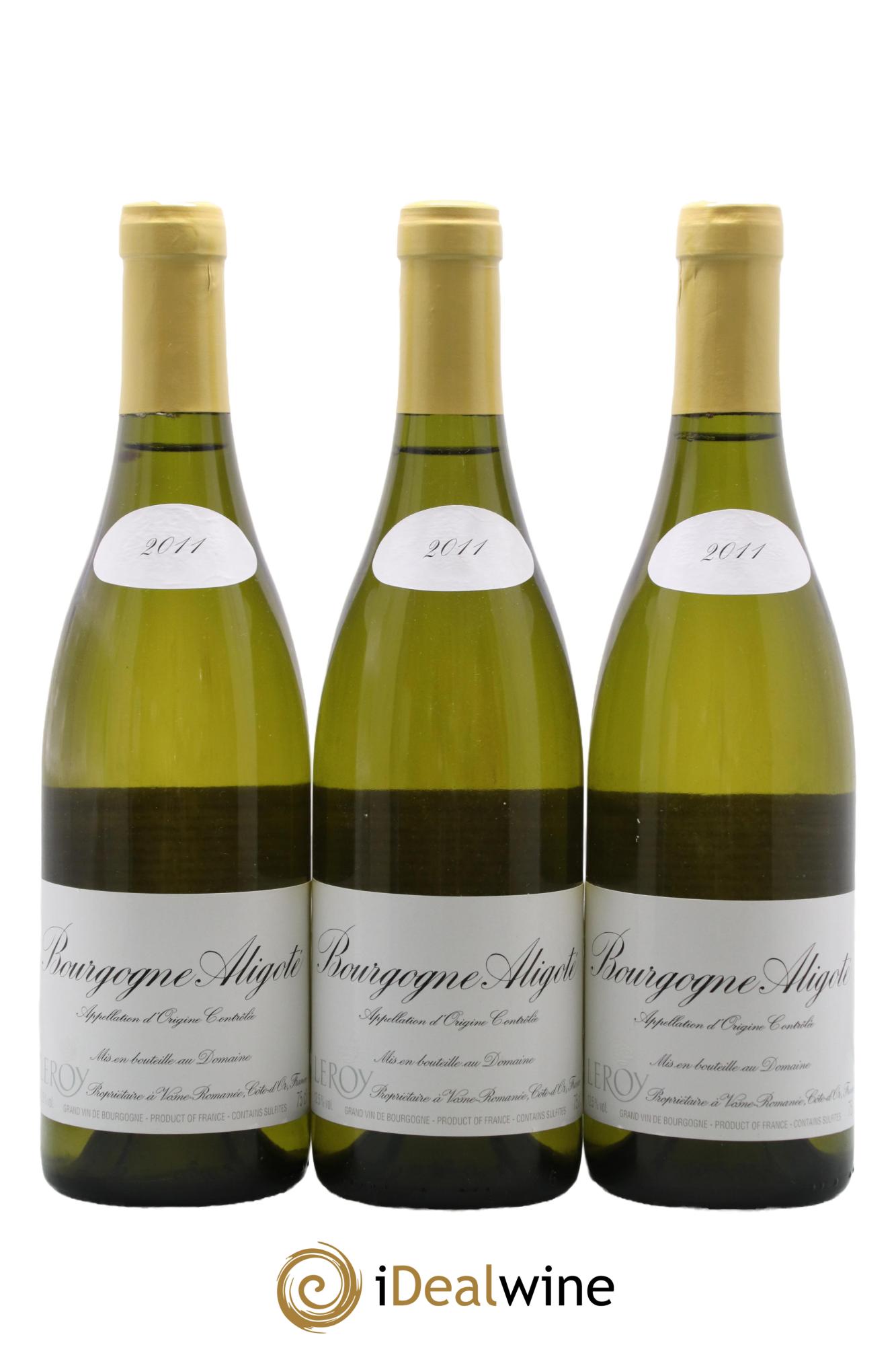 Bourgogne Aligoté Leroy SA 2011 - Lot of 3 bottles - 0