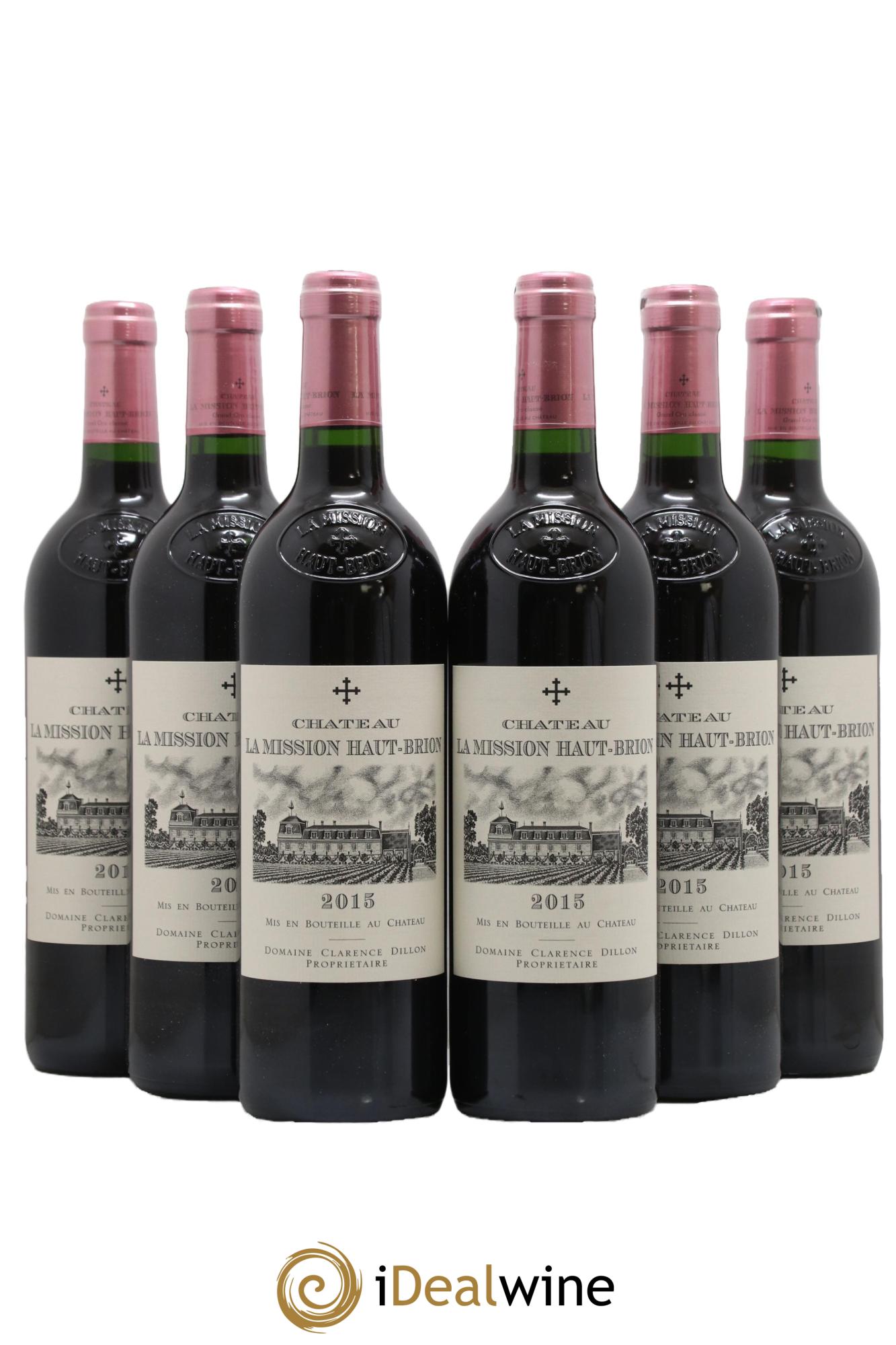 Château la Mission Haut-Brion Cru Classé de Graves 2015 - Posten von 6 Flaschen - 0