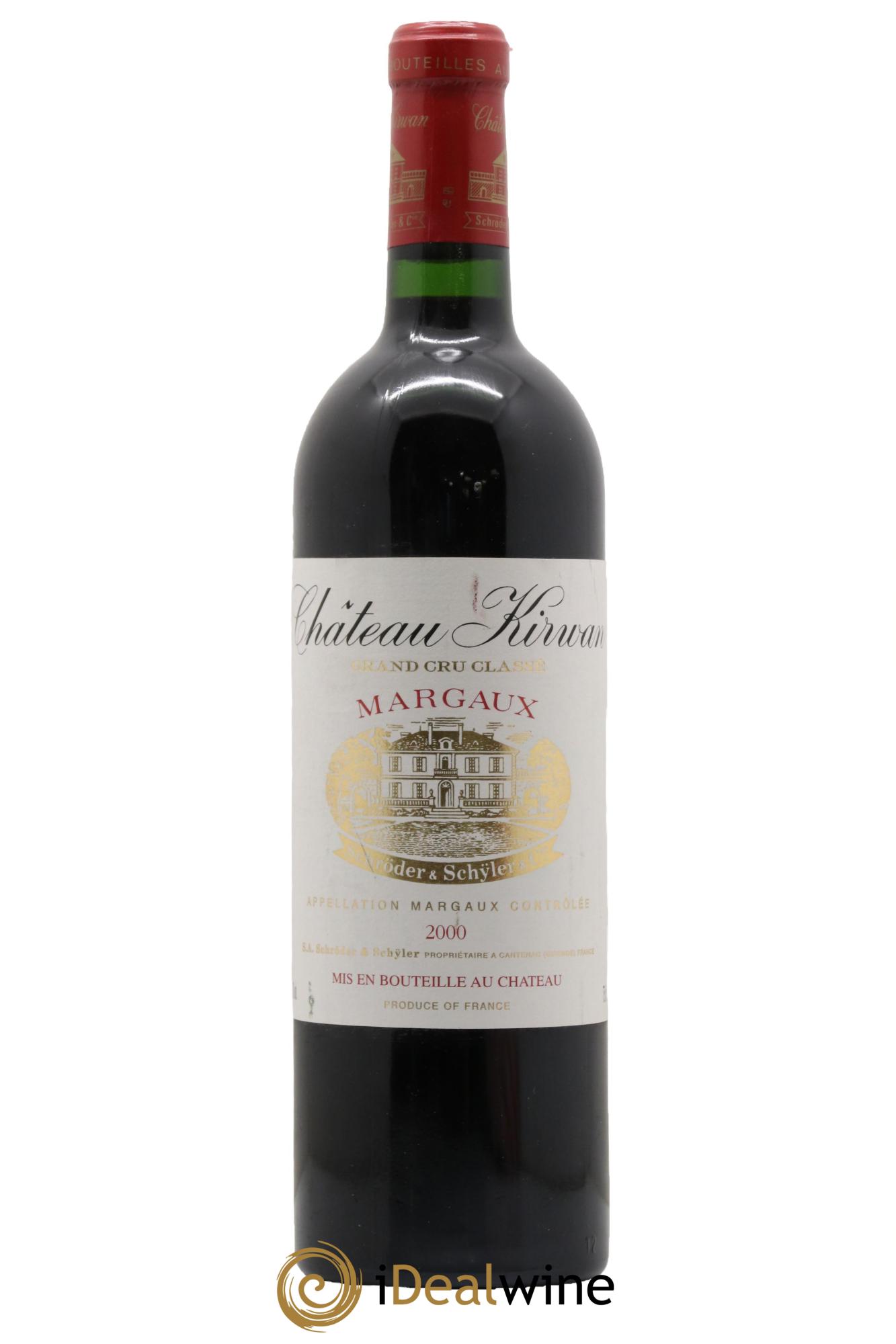 Château Kirwan 3ème Grand Cru Classé 2000 - Posten von 1 Flasche - 0