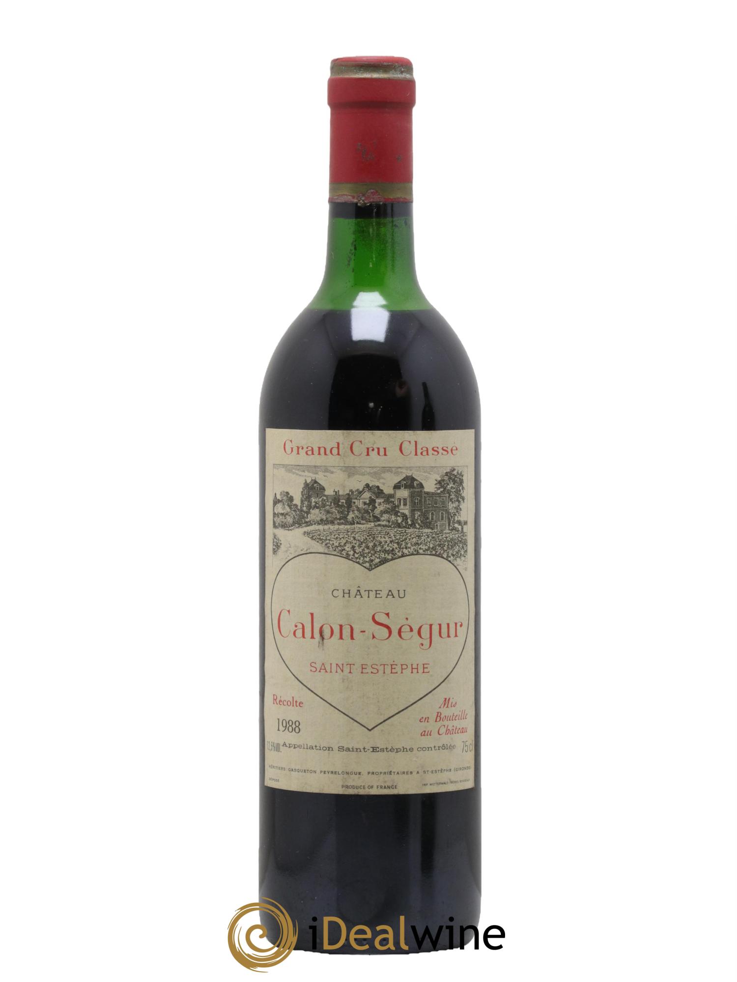 Château Calon Ségur 3ème Grand Cru Classé 1988 - Lotto di 1 bottiglia - 0