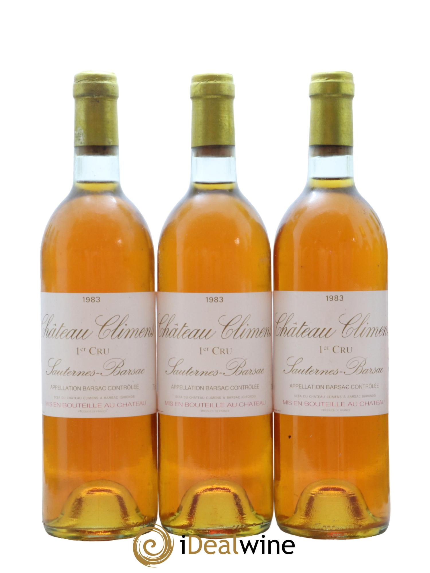 Château Climens 1er Grand Cru Classé 1983 - Posten von 12 Flaschen - 1