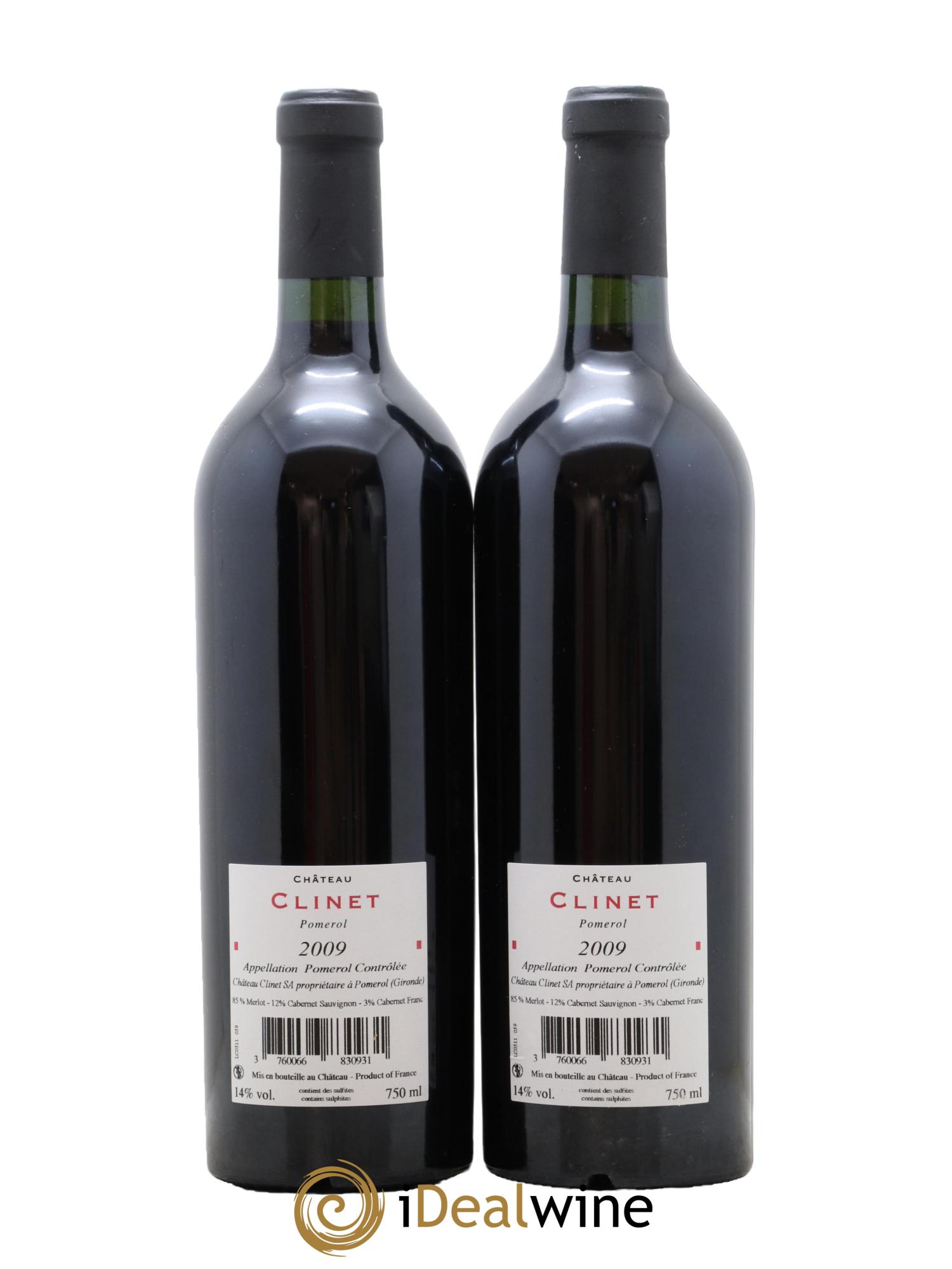 Château Clinet 2009 - Lot of 2 bottles - 1