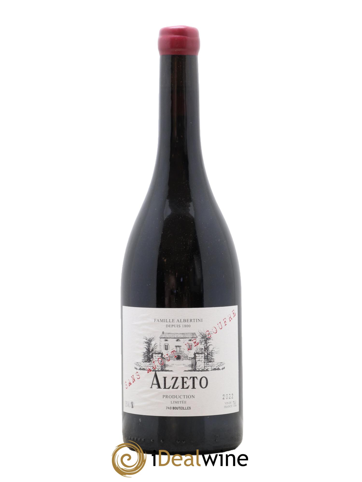 Ajaccio Alzeto Sans Soufre Albertini 2022 - Lot of 1 bottle - 0