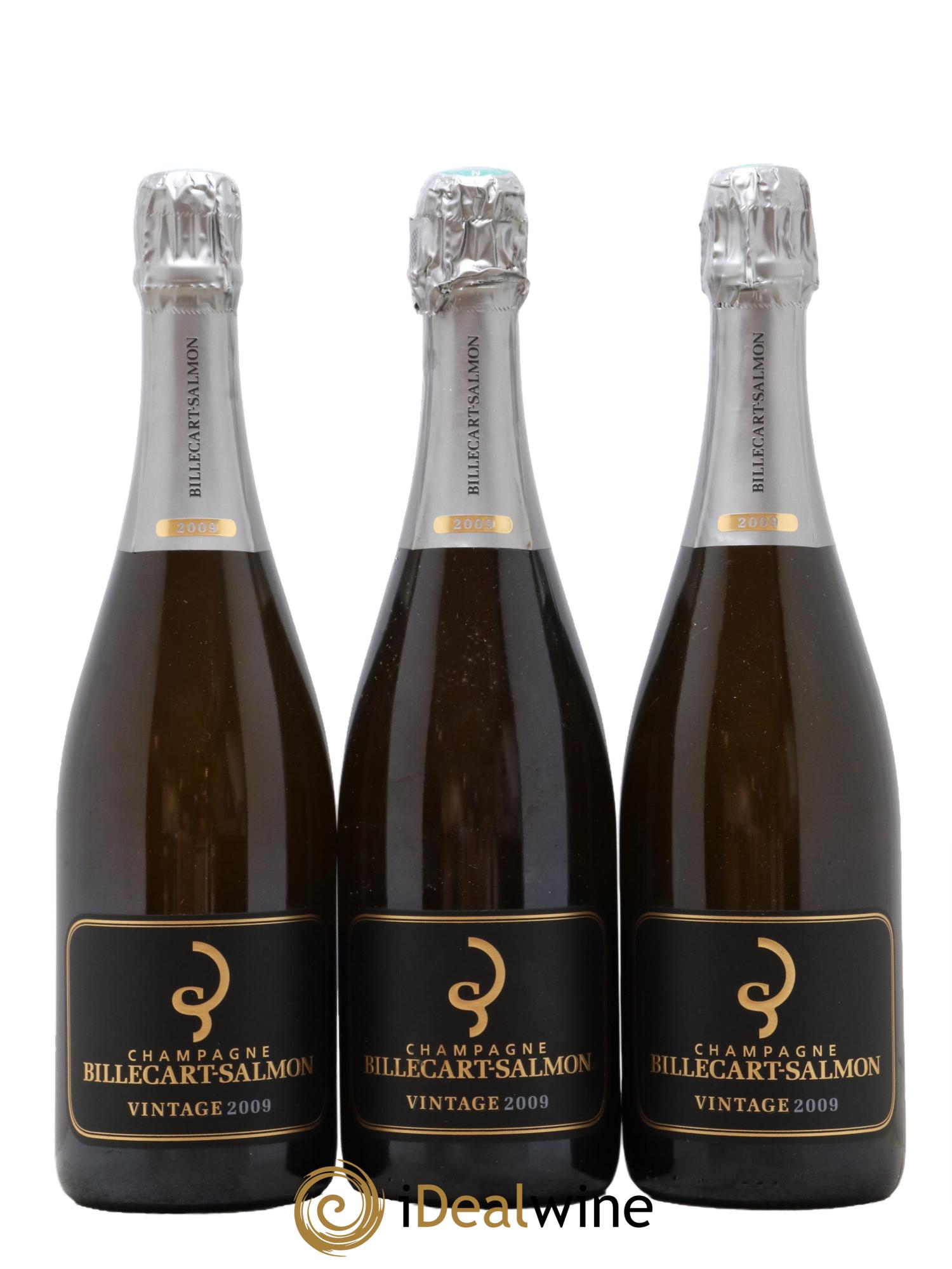 Vintage Billecart-Salmon 2009 - Lot de 3 bouteilles - 0