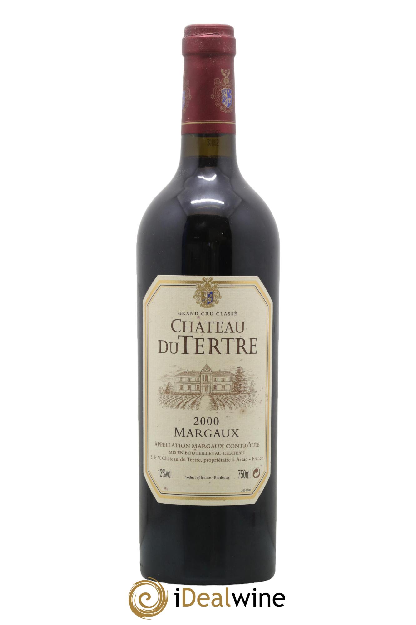 Château du Tertre 5ème Grand Cru Classé 2000 - Lot de 1 bouteille - 0