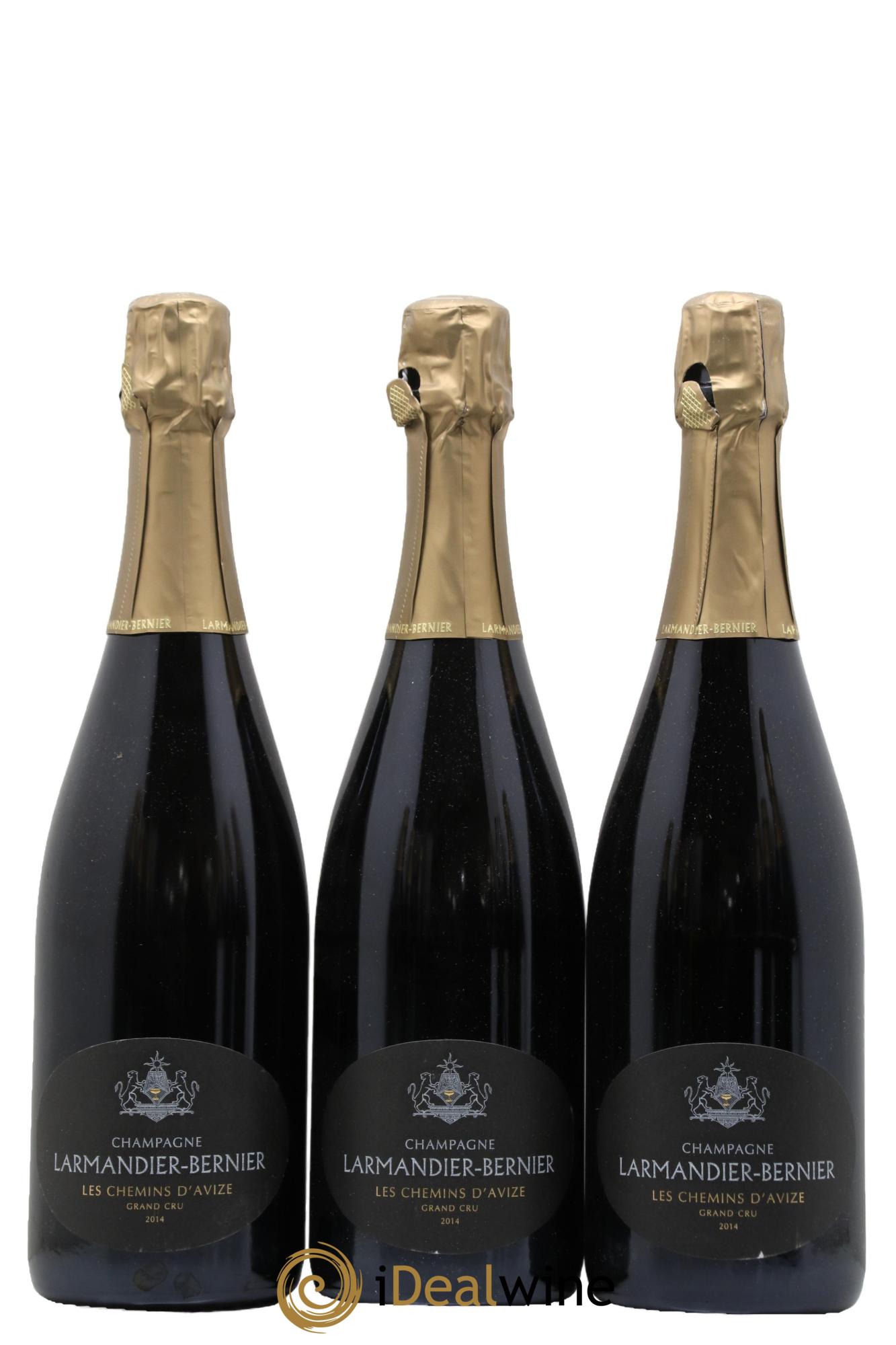 Les Chemins d'Avize Grand Cru Extra-Brut Larmandier-Bernier 2014 - Lot de 3 bouteilles - 0