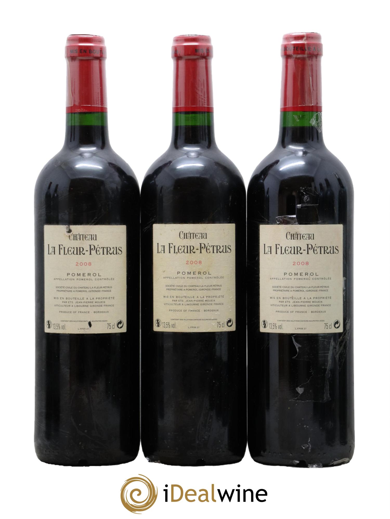 Château la Fleur Petrus 2008 - Lot of 3 bottles - 1