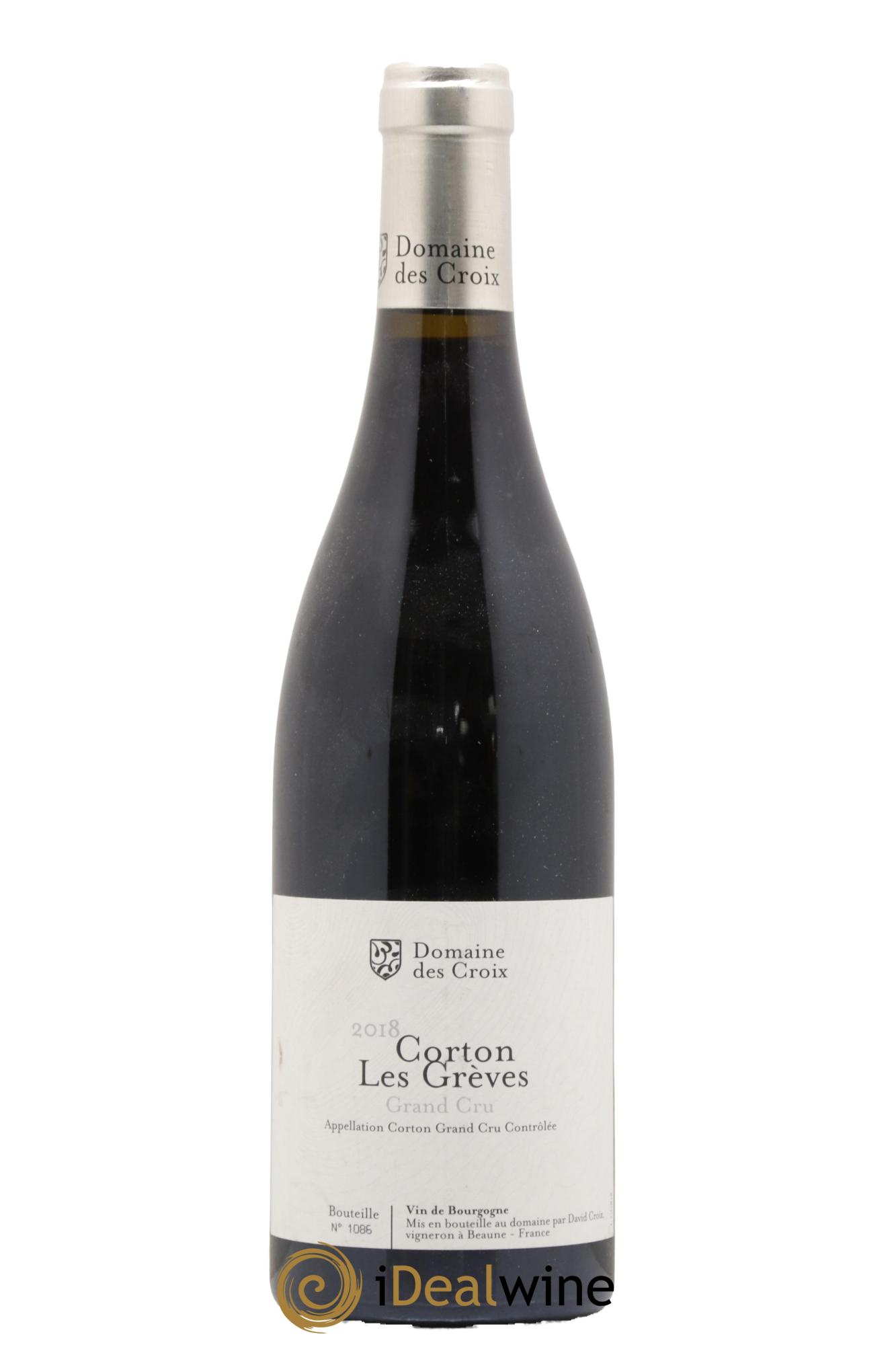 Corton Grand Cru Les Grèves Croix (Domaine des) 2018 - Posten von 1 Flasche - 0