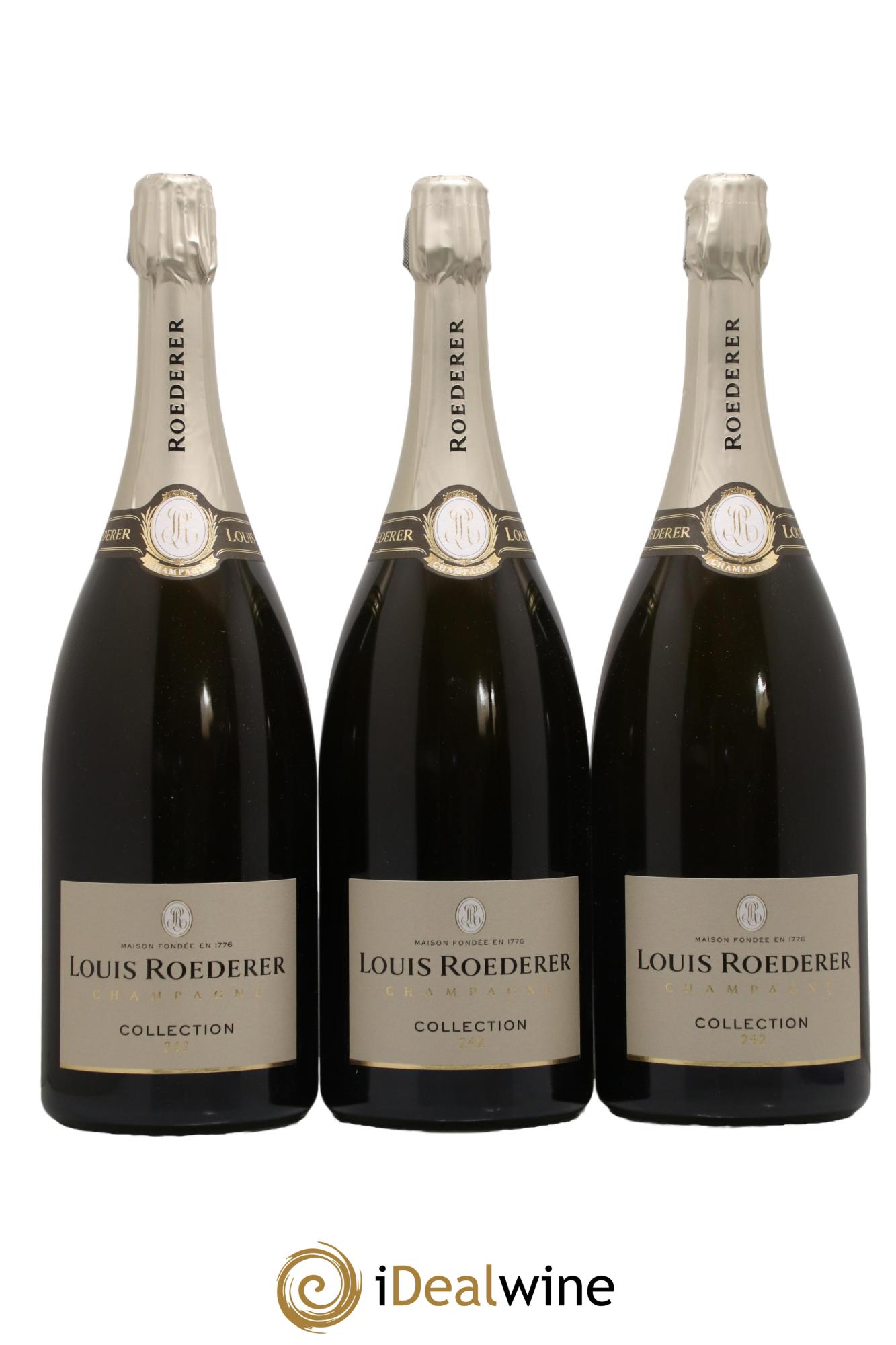 Collection 242 Brut Louis Roederer - Lot of 3 magnums - 0