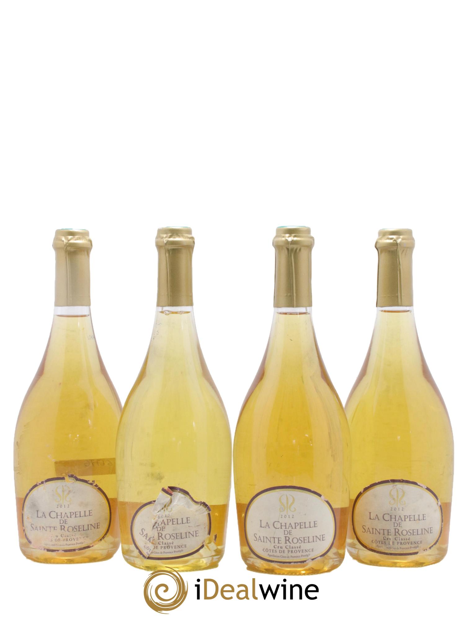 Côtes de Provence Château Sainte-Roseline La Chapelle 2012 - Lot de 4 bouteilles - 0