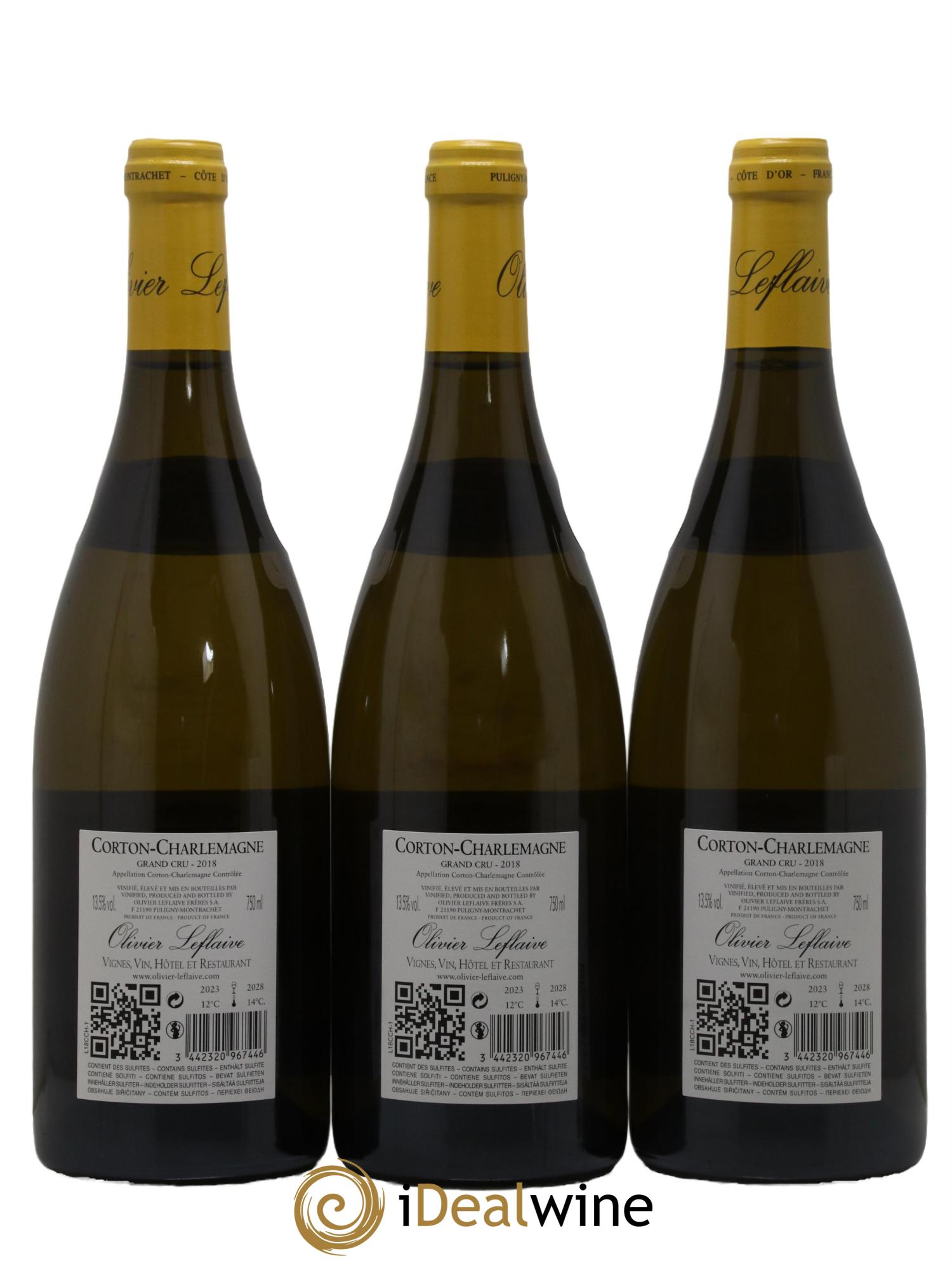 Corton-Charlemagne Grand Cru Olivier Leflaive 2018 - Lot of 6 bottles - 4