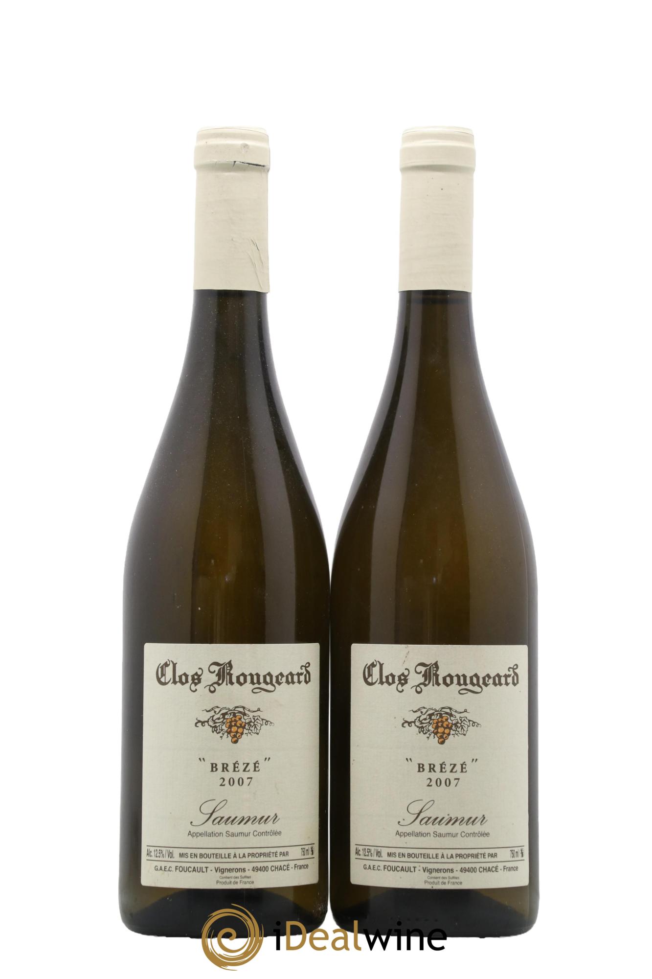 Saumur Brézé Clos Rougeard 2007 - Lot of 2 bottles - 0