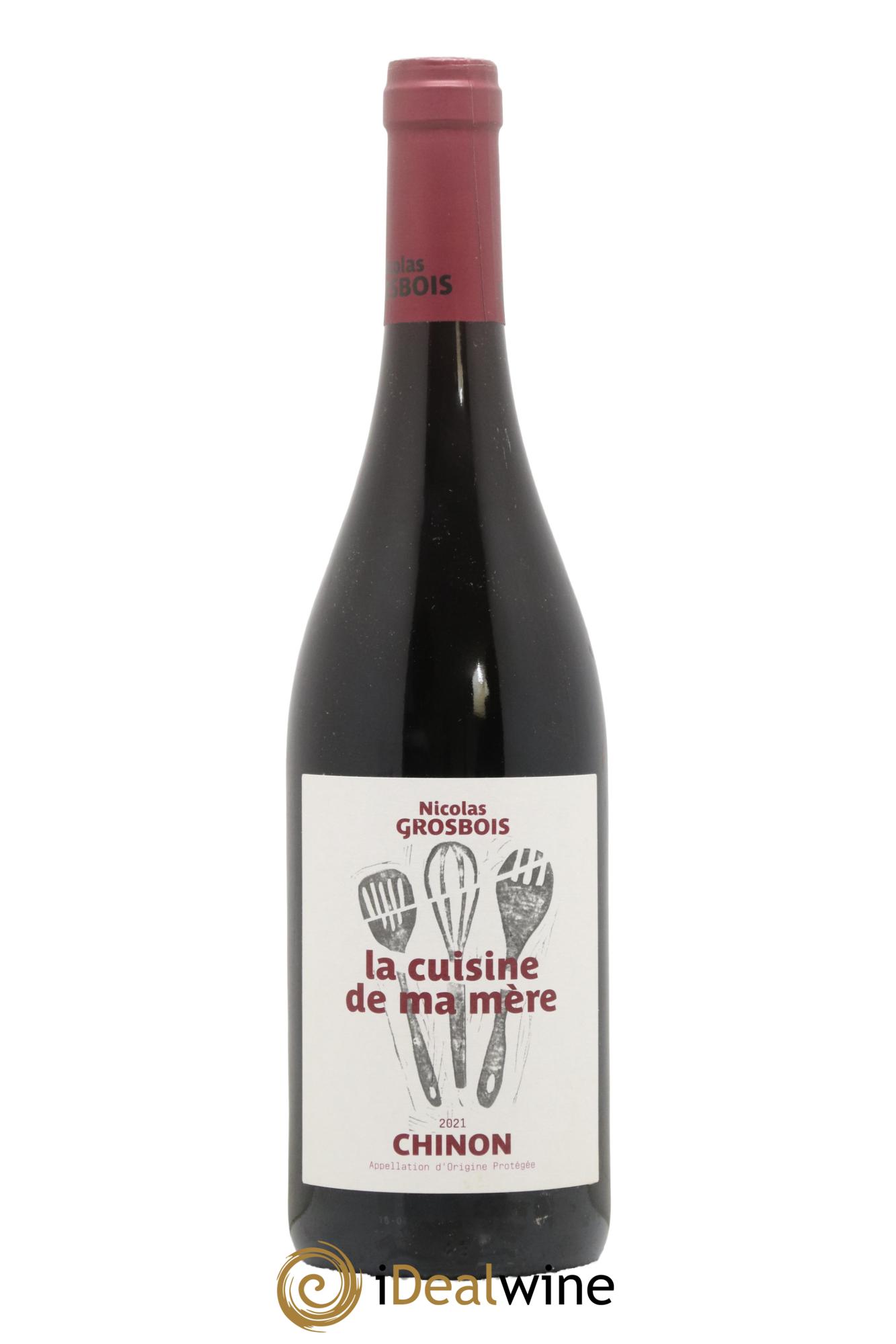 Chinon Cuisine de ma Mère Domaine Grosbois  2021 - Lotto di 1 bottiglia - 0