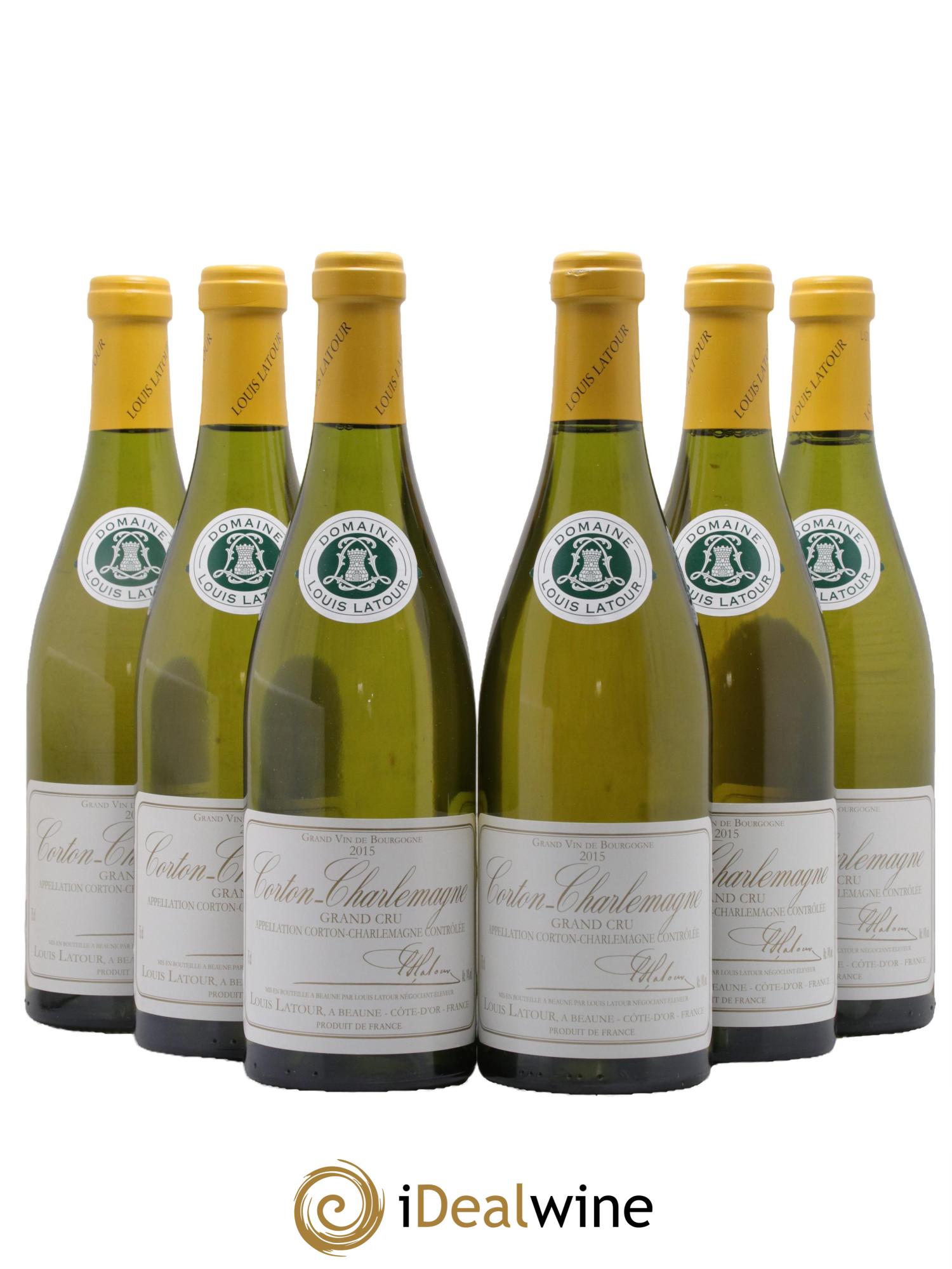 Corton-Charlemagne Grand Cru Louis Latour 2015 - Lot of 6 bottles - 0