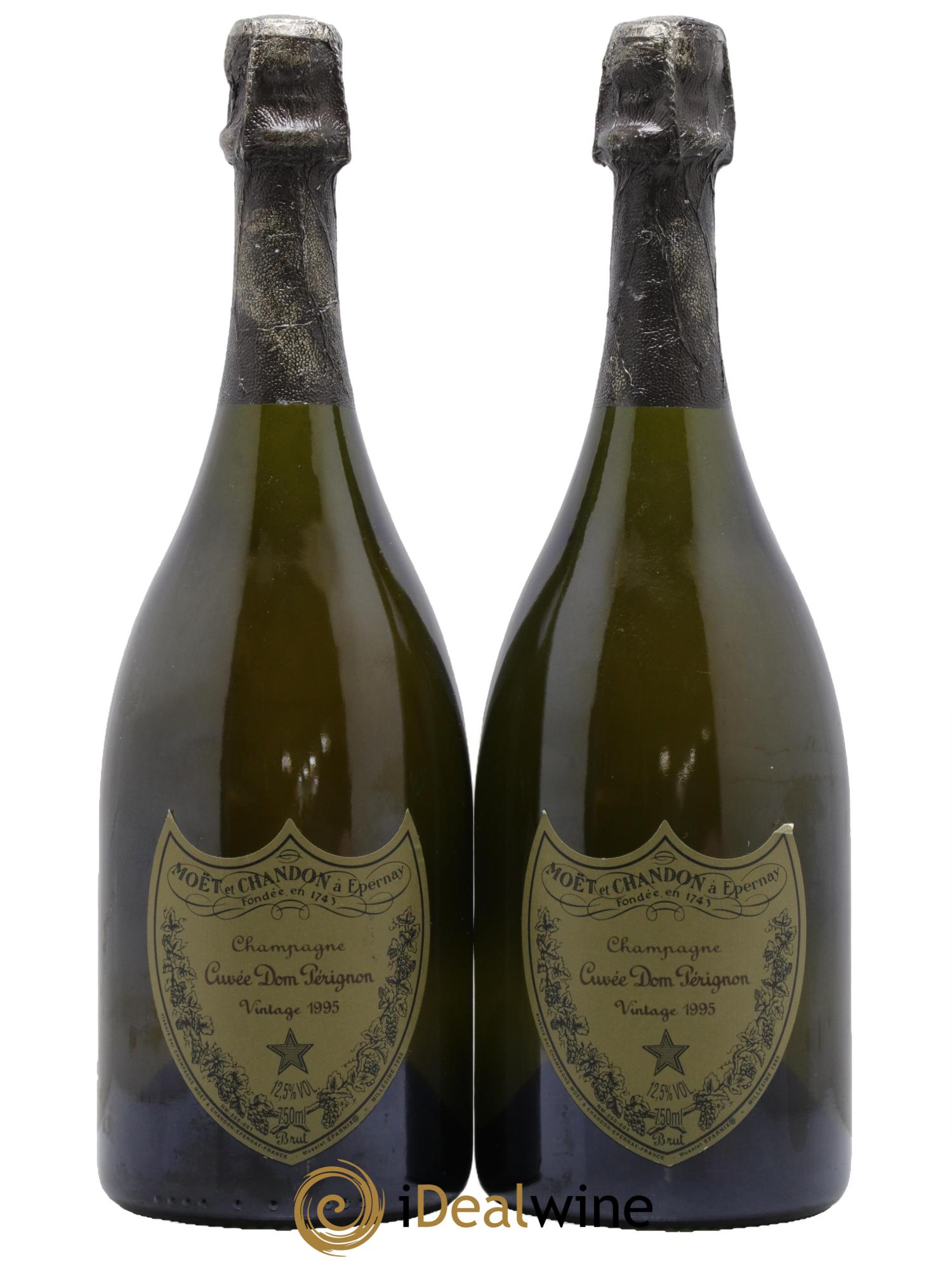 Brut Dom Pérignon 1995 - Lot of 2 bottles - 0