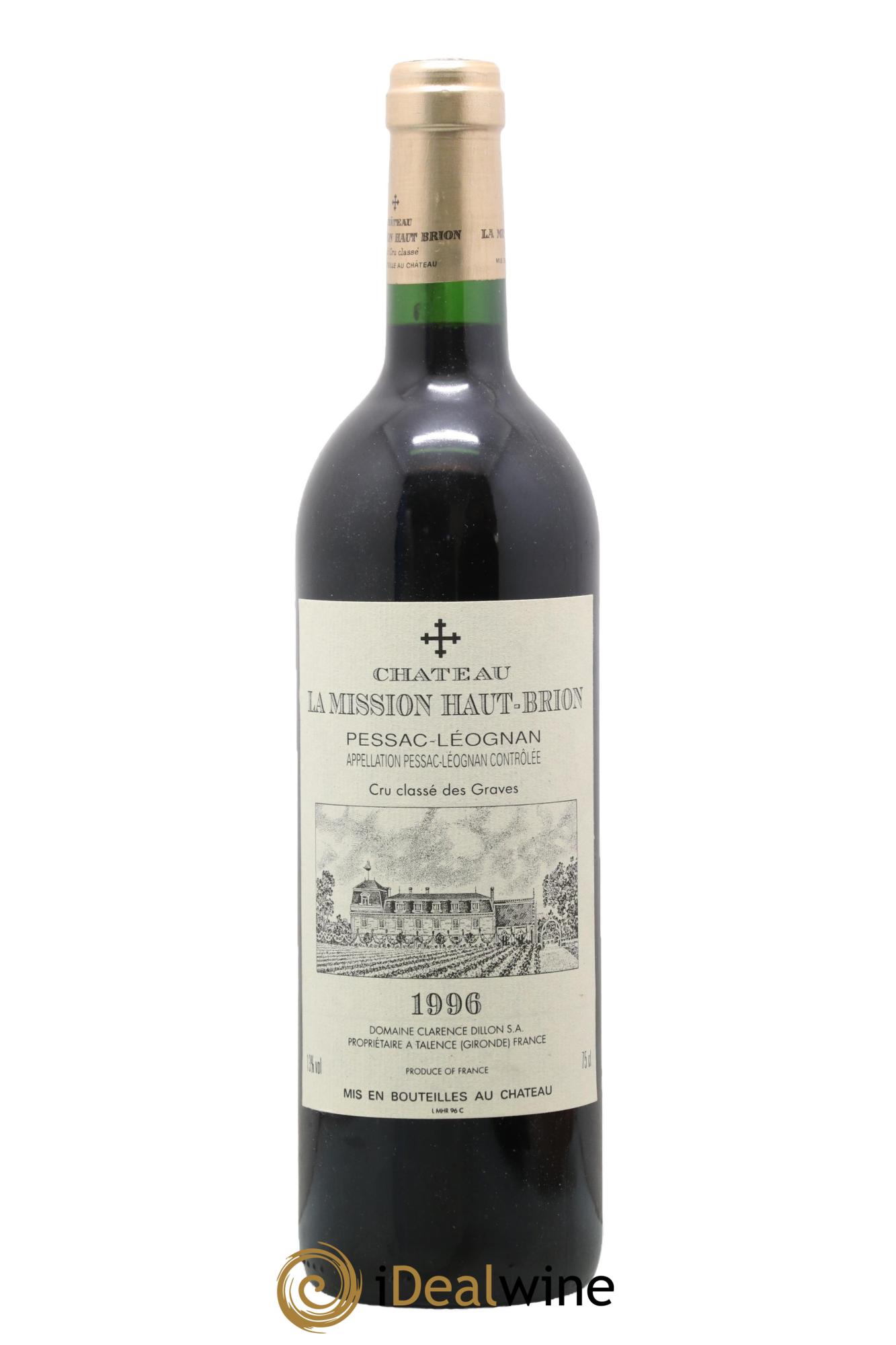 Château la Mission Haut-Brion Cru Classé de Graves 1996 - Lotto di 1 bottiglia - 0