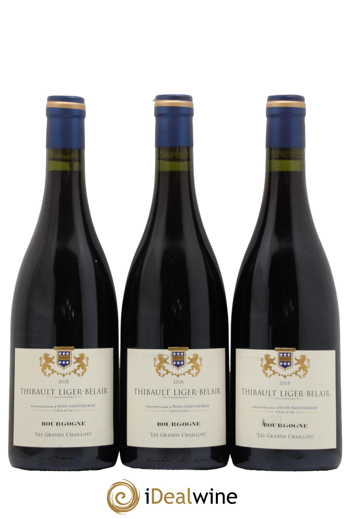 Bourgogne Les Grands Chaillots Thibault Liger-Belair Successeurs 2018 - Lot de 3 bouteilles - 0