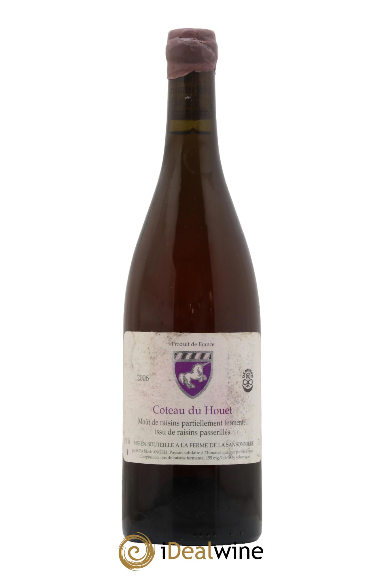 Moût de raisins partiellement fermenté  issu de raisins passerillés Coteau du Houet Mark Angeli (Domaine) - Ferme de la Sansonnière  2006 - Lot of 1 bottle - 0