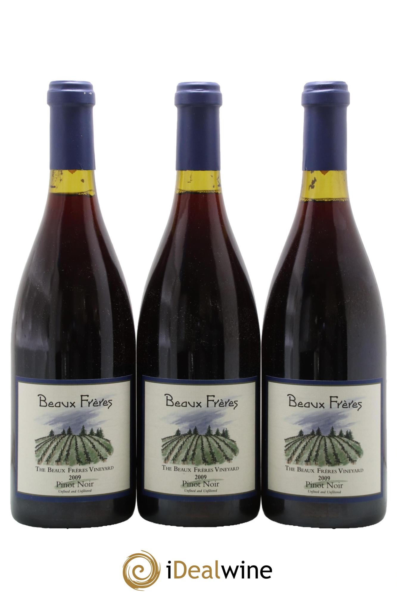 USA Beaux Frères The Beaux Frères Vineyard Pinot Noir Ribbon Ridge 2009 - Lot de 3 bouteilles - 0