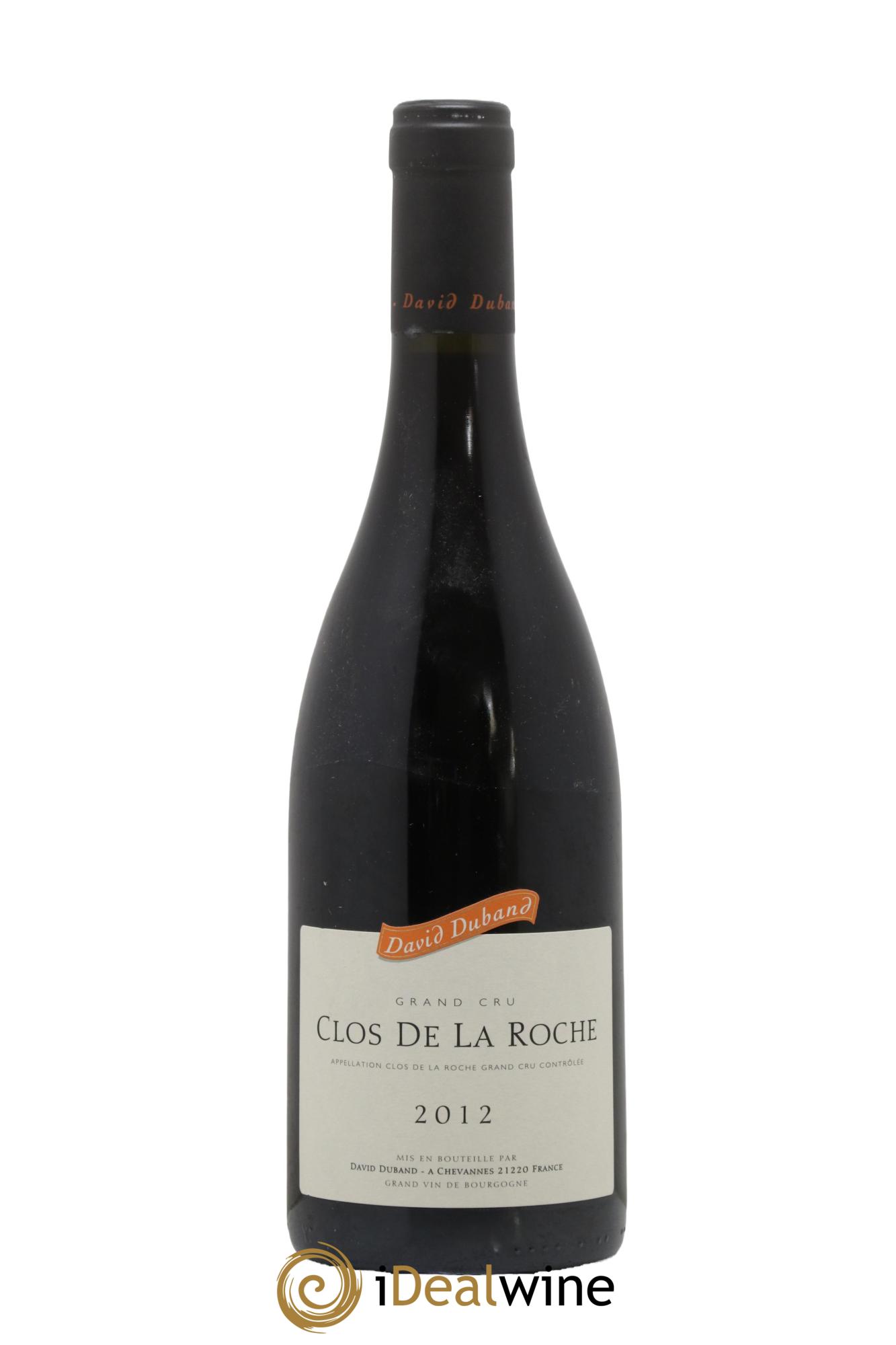 Clos de la Roche Grand Cru David Duband (Domaine)  2012 - Lot of 1 bottle - 0