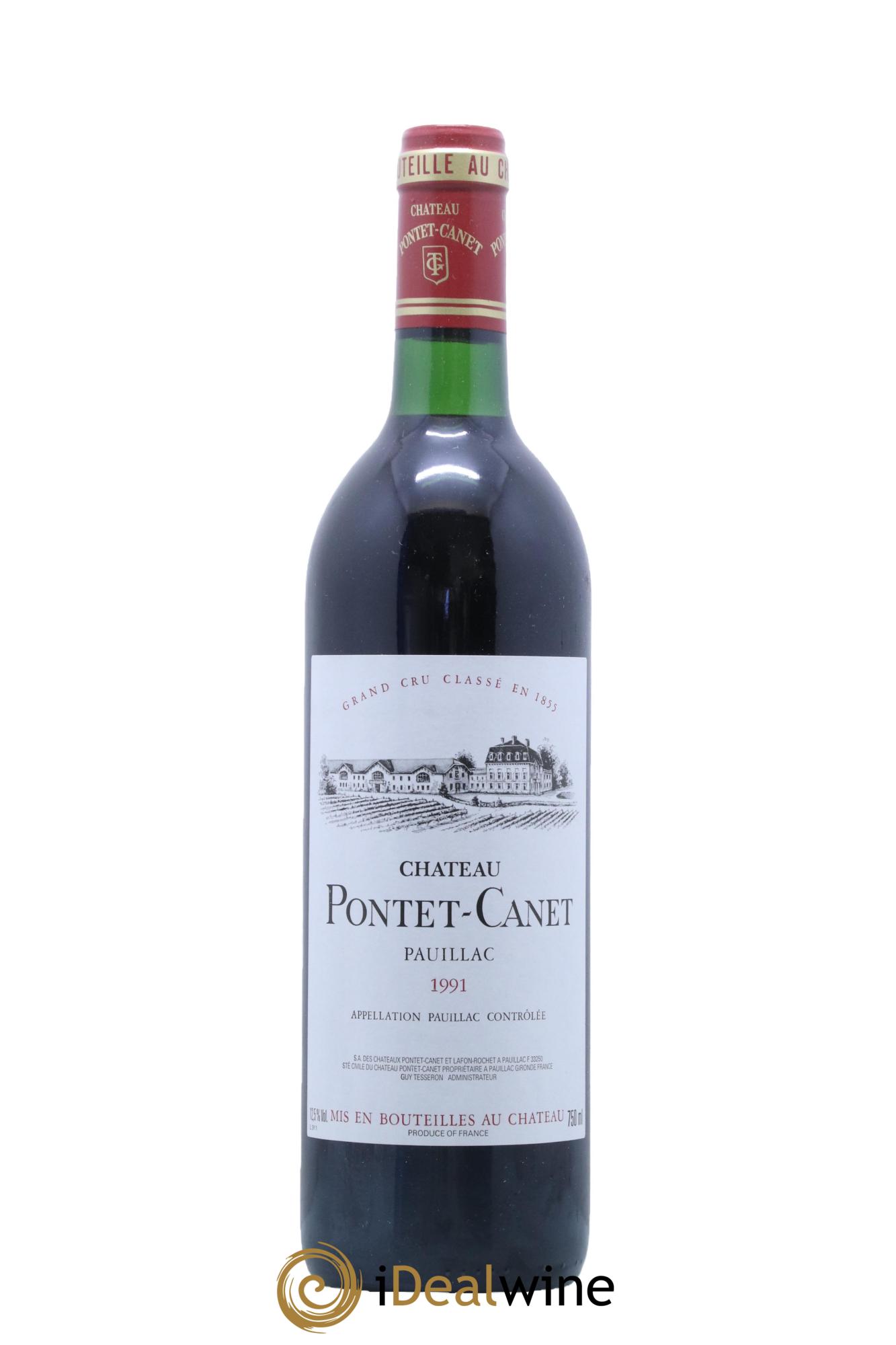 Château Pontet Canet 5ème Grand Cru Classé  1991 - Lot de 1 bouteille - 0