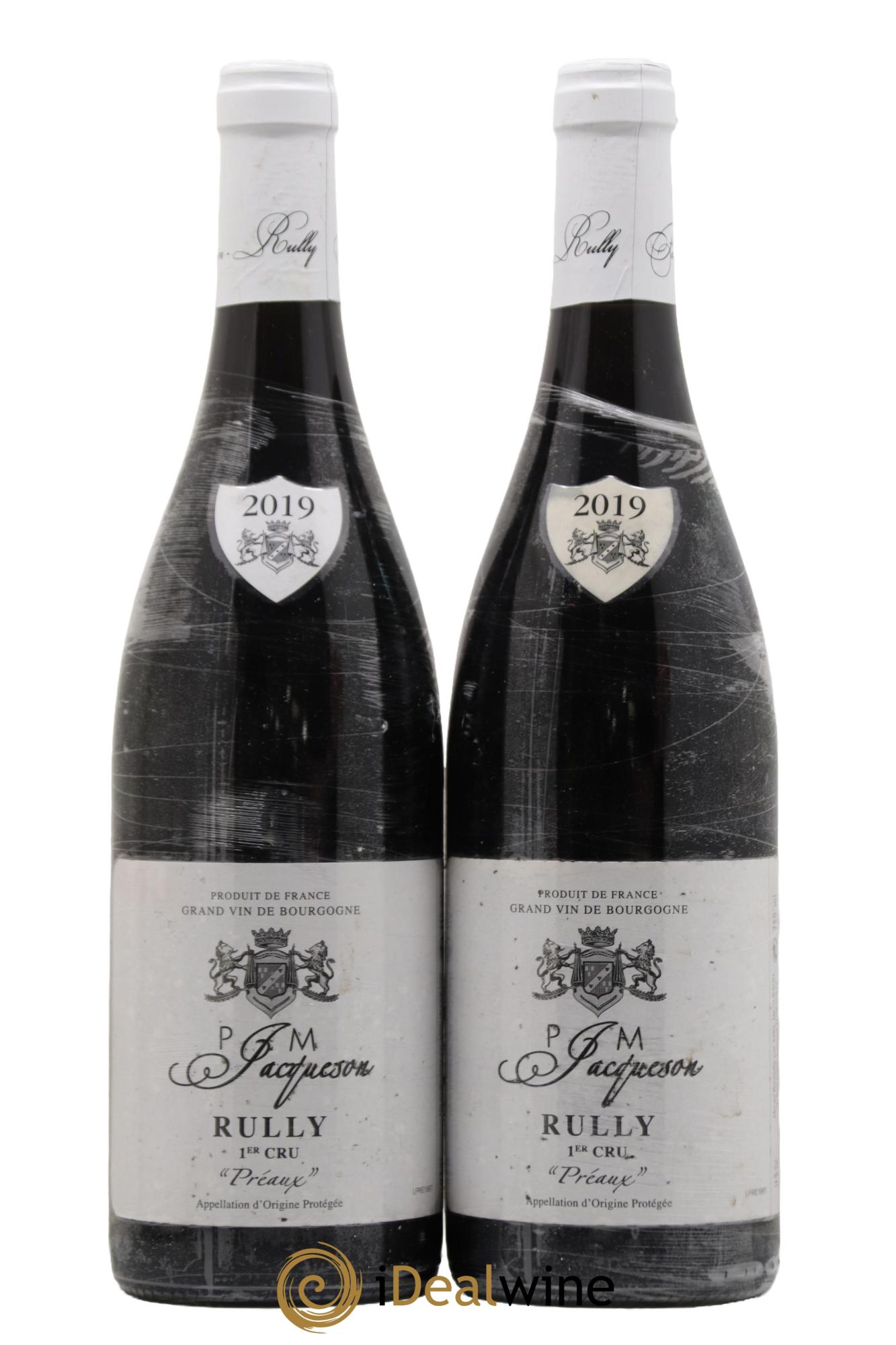 Rully 1er Cru Préaux Paul & Marie Jacqueson 2019 - Posten von 2 Flaschen - 0