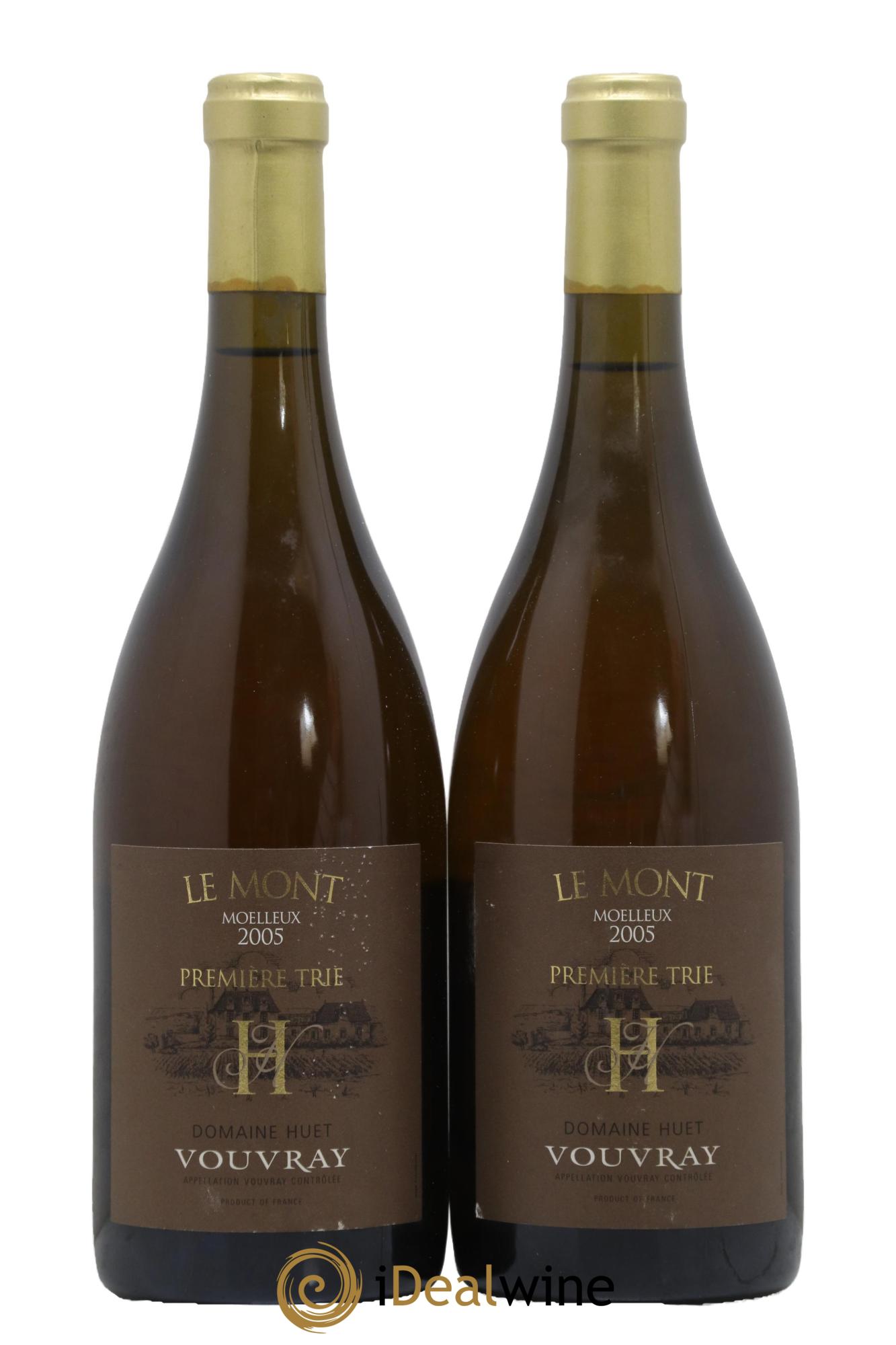 Vouvray Le Mont Moelleux 1ère Trie Domaine Huet 2005 - Posten von 2 Flaschen - 0