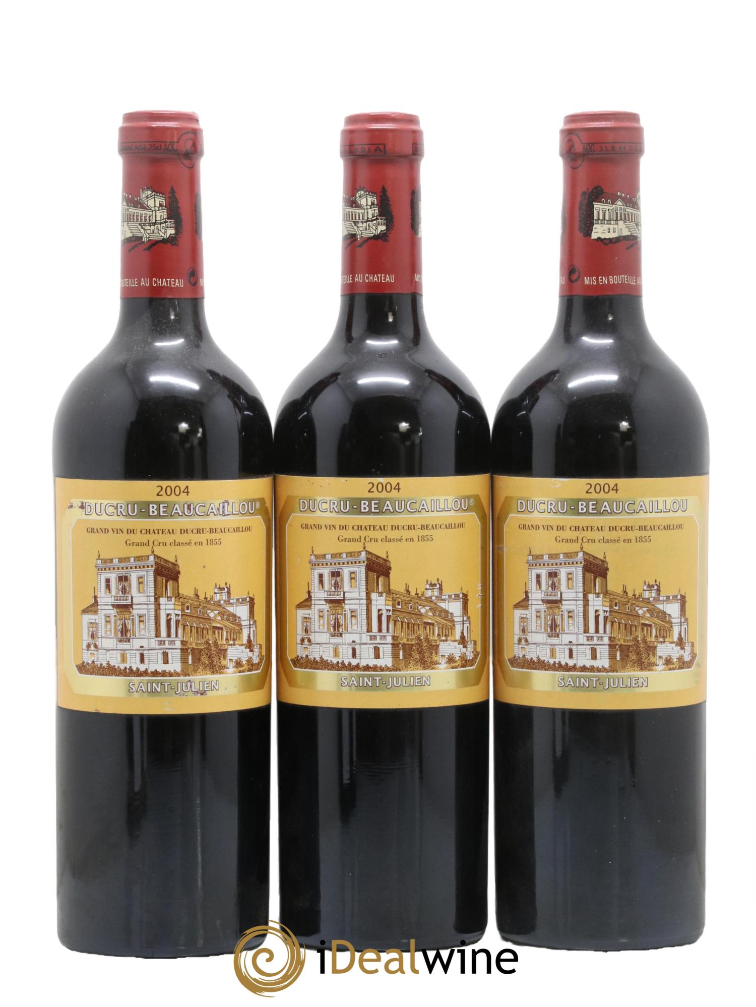 Château Ducru Beaucaillou 2ème Grand Cru Classé 2004 - Lot de 3 bouteilles - 0