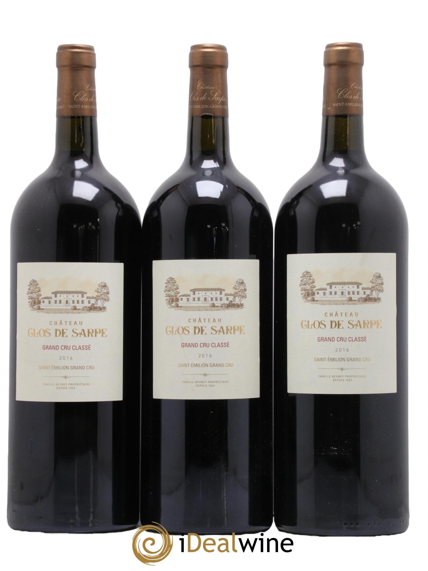 Clos de Sarpe Grand Cru Classé  2016 - Lot de 3 magnums - 0