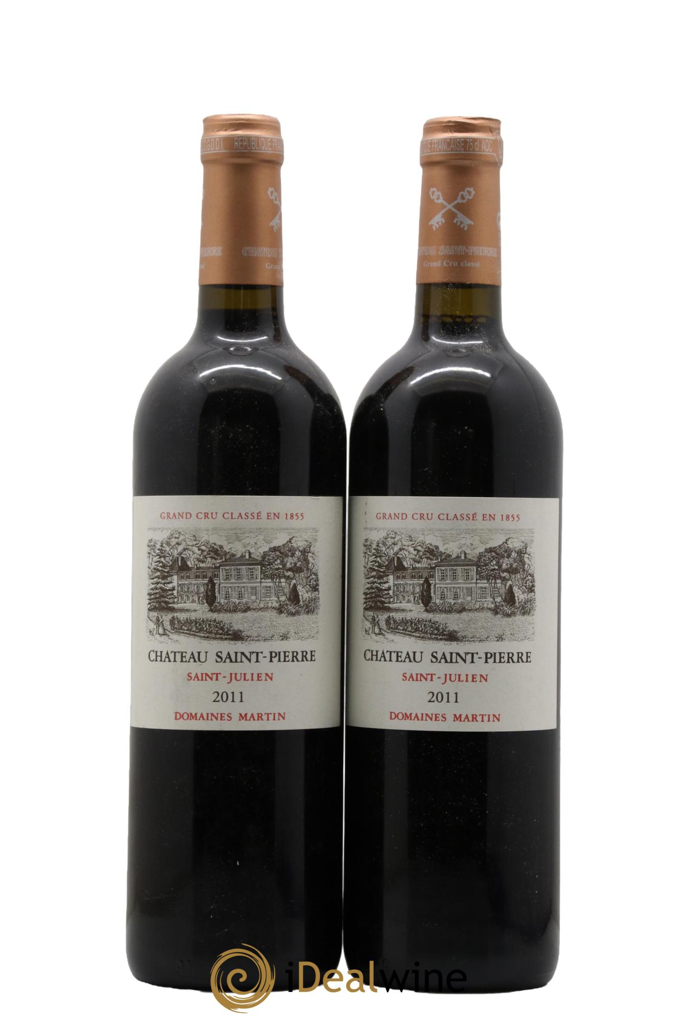 Château Saint-Pierre 4ème Grand Cru Classé 2011 - Posten von 2 Flaschen - 0