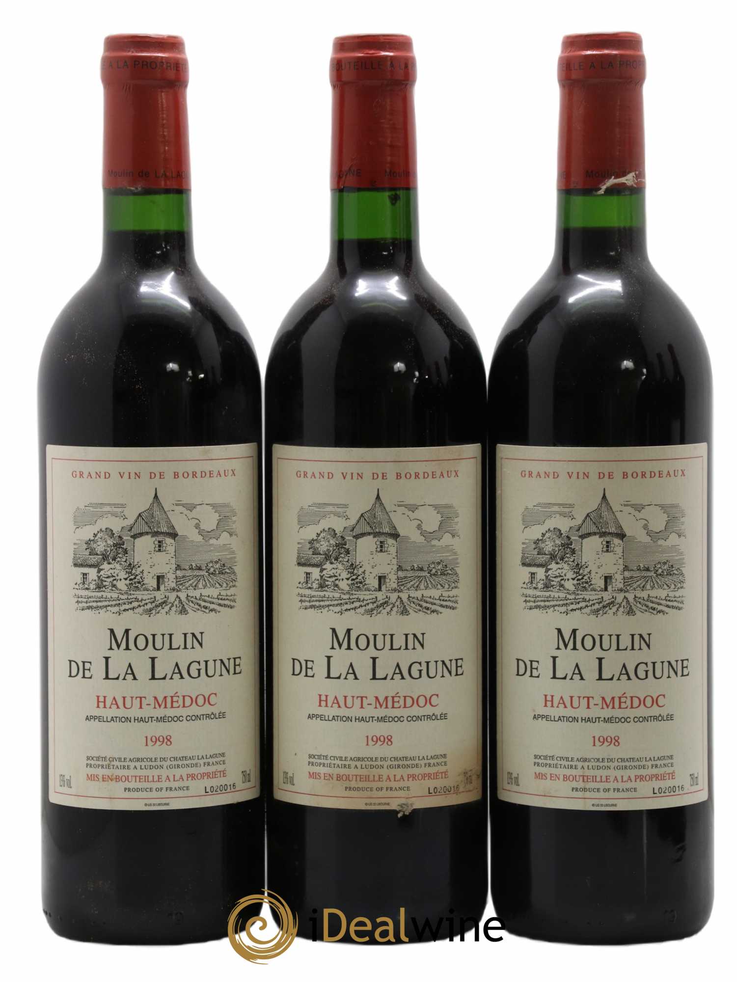 Moulin de La Lagune Second Vin 1998 - Lot de 6 bouteilles - 1