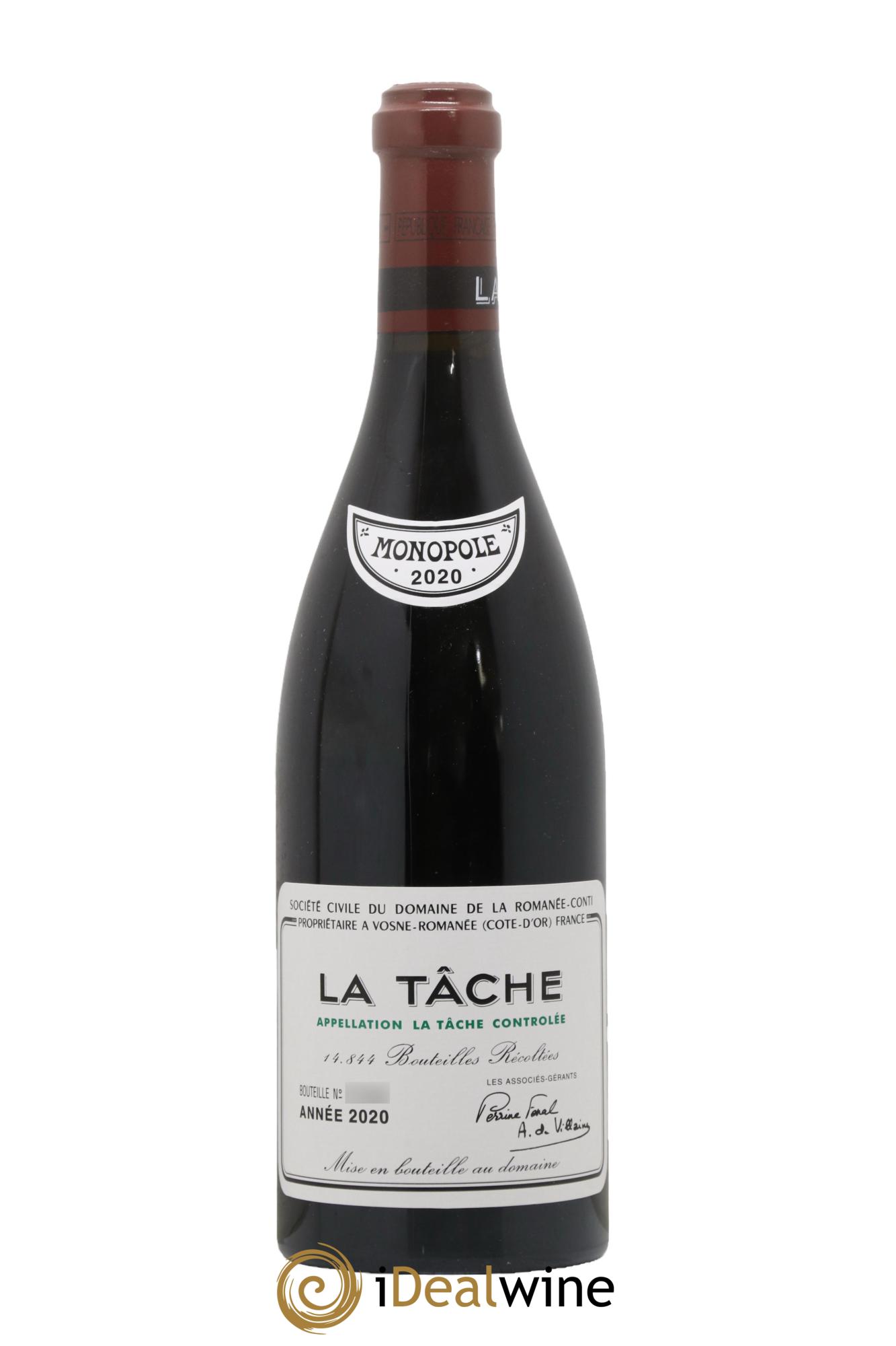 La Tâche Grand Cru Domaine de la Romanée-Conti 2020 - Lotto di 1 bottiglia - 0