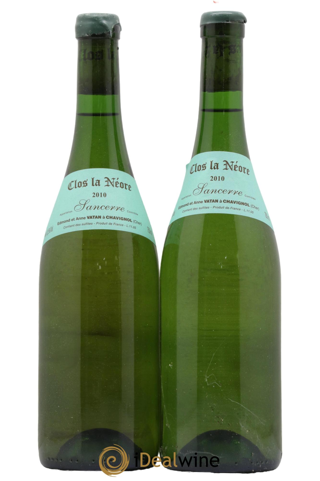 Sancerre Clos la Neore Edmond Vatan 2010 - Lot de 2 bouteilles - 0