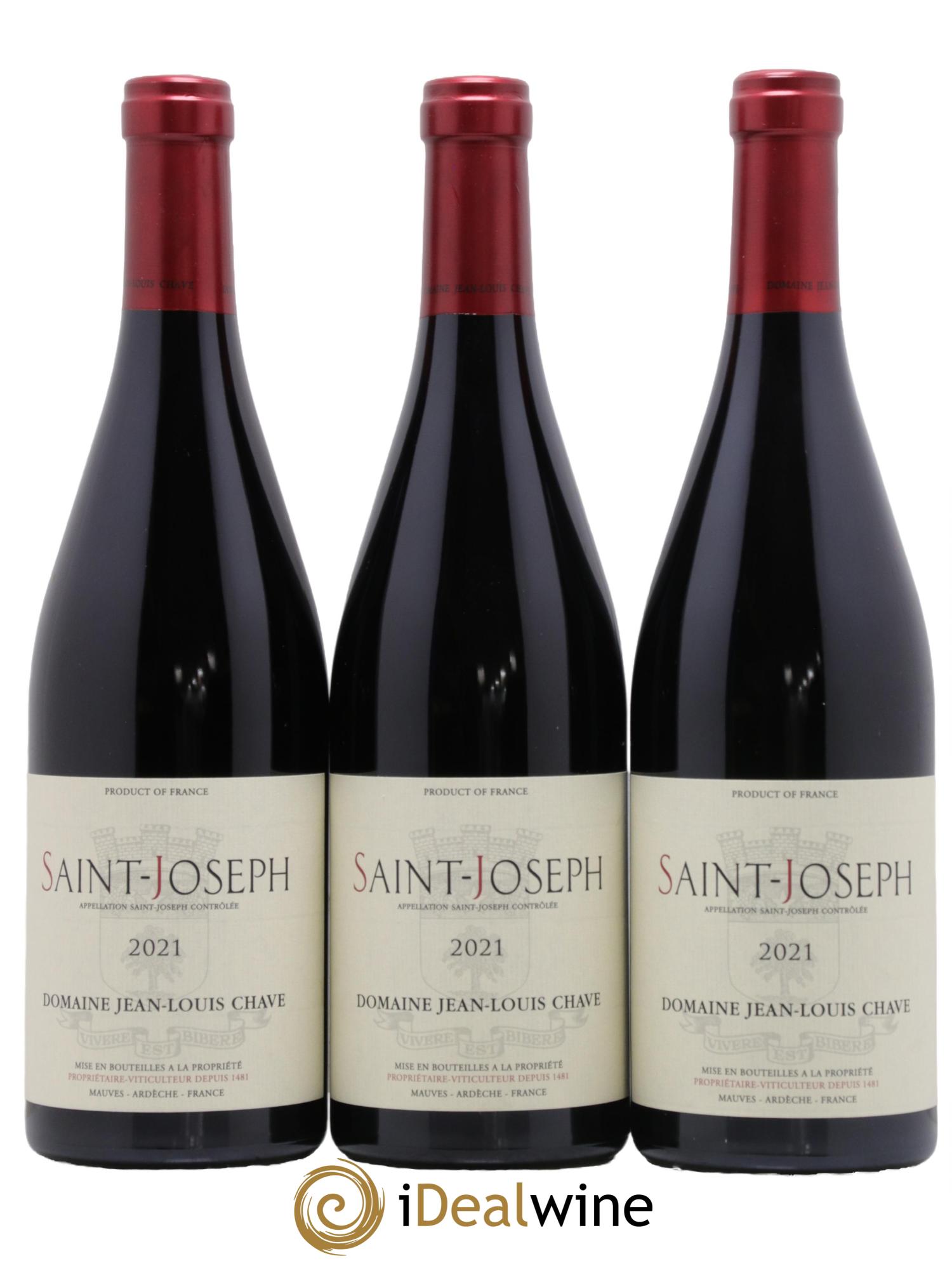 Saint-Joseph Jean-Louis Chave 2021 - Lot de 3 bouteilles - 0