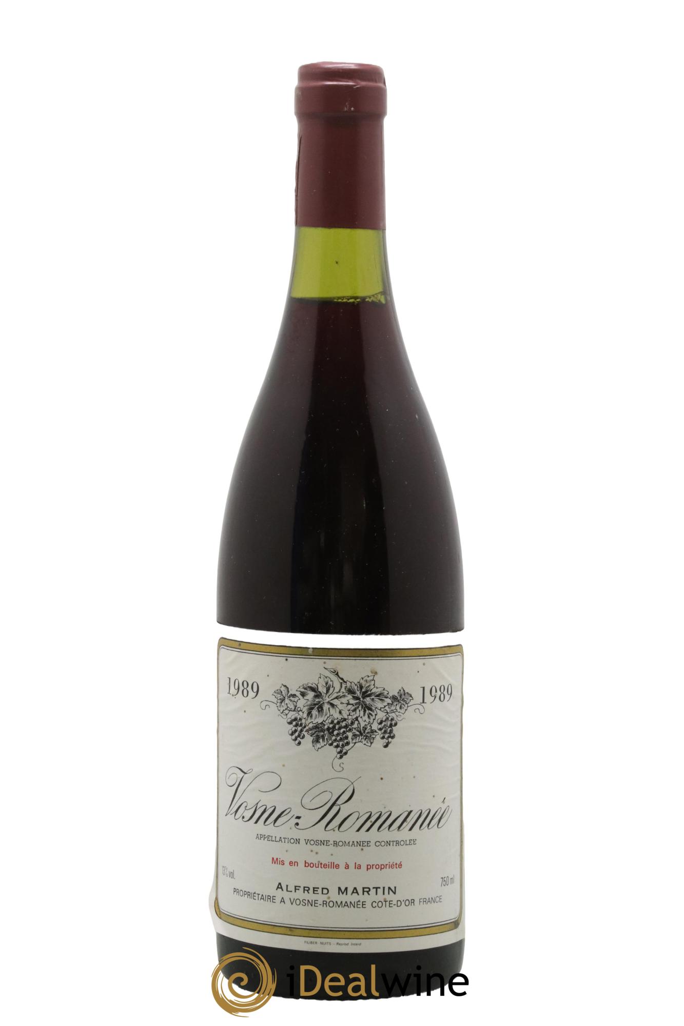 Vosne-Romanée Alfred Martin 1989 - Lot de 1 bouteille - 0